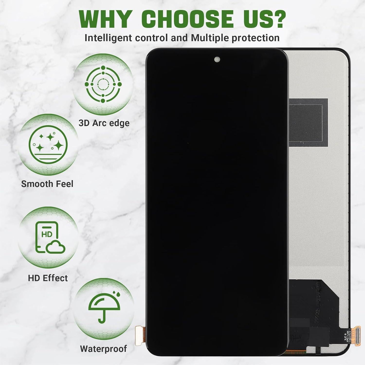 Reemplazo Pantalla LCD Negra Oppo Reno12 F 5G CPH2637