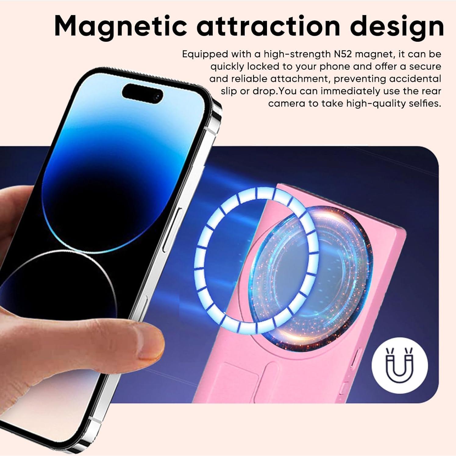 Pantalla Monitor Selfie COKAIYI Rosa 4K 30fps Inalámbrica