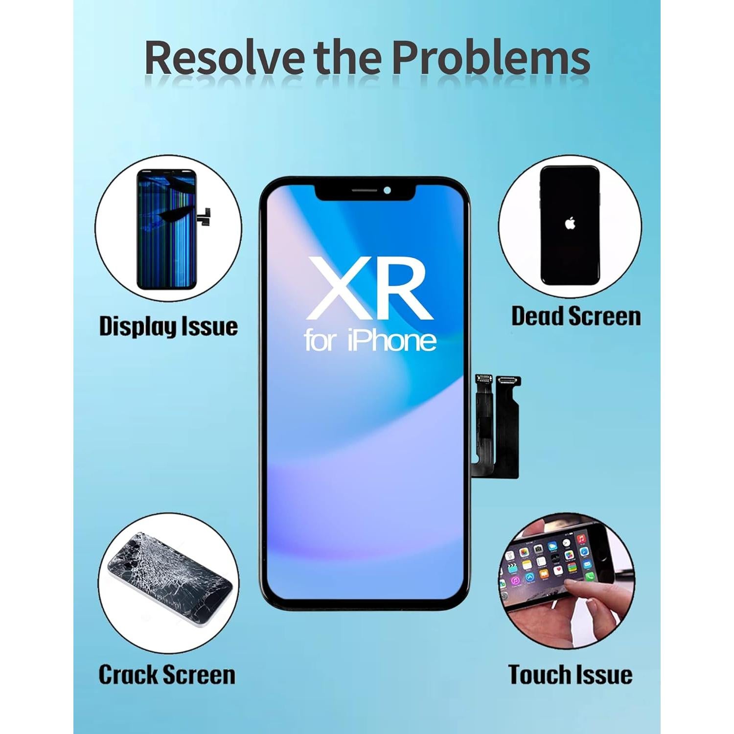 Reemplazo Pantalla LCD Ayake para iPhone XR 6.1" Full HD