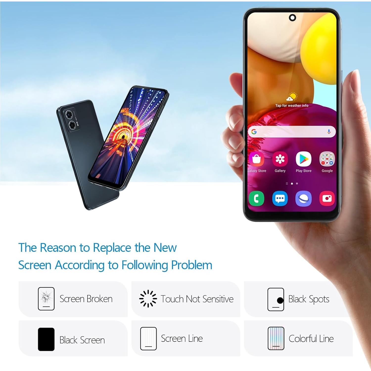 Reemplazo Pantalla LCD YWLRONG para Motorola Moto G 5G 2023