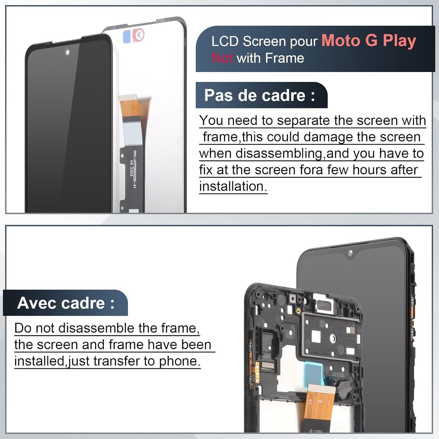 Reemplazo Pantalla LCD Motorola Moto G Play 2023 XT2271