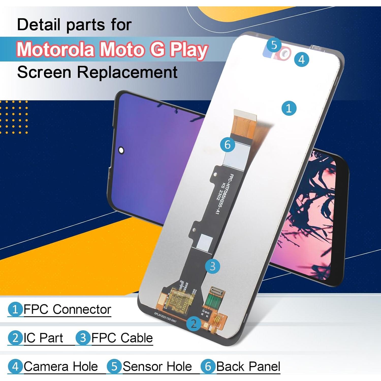 Reemplazo Pantalla LCD Motorola Moto G Play 2023 XT2271