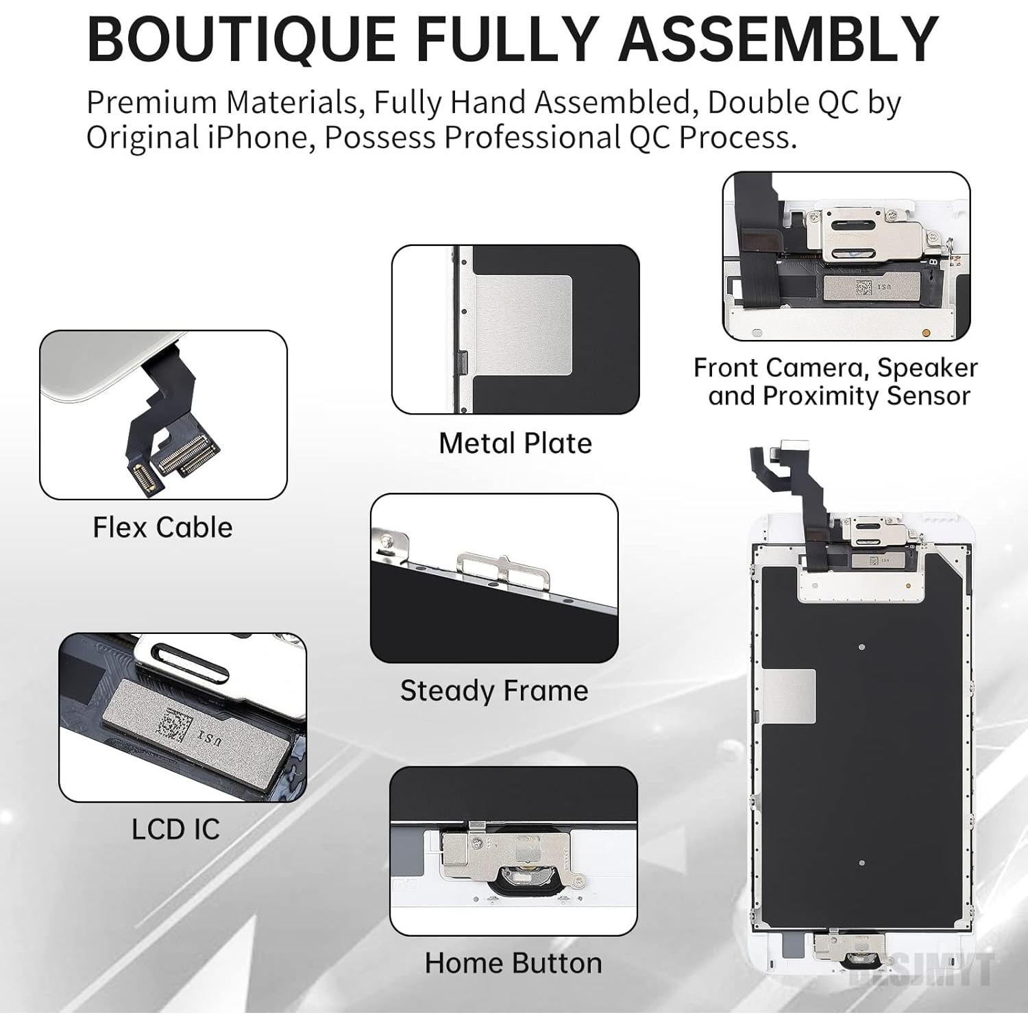 Reemplazo Pantalla LCD iPhone 6S Plus BESJMYT 5.5" Blanco