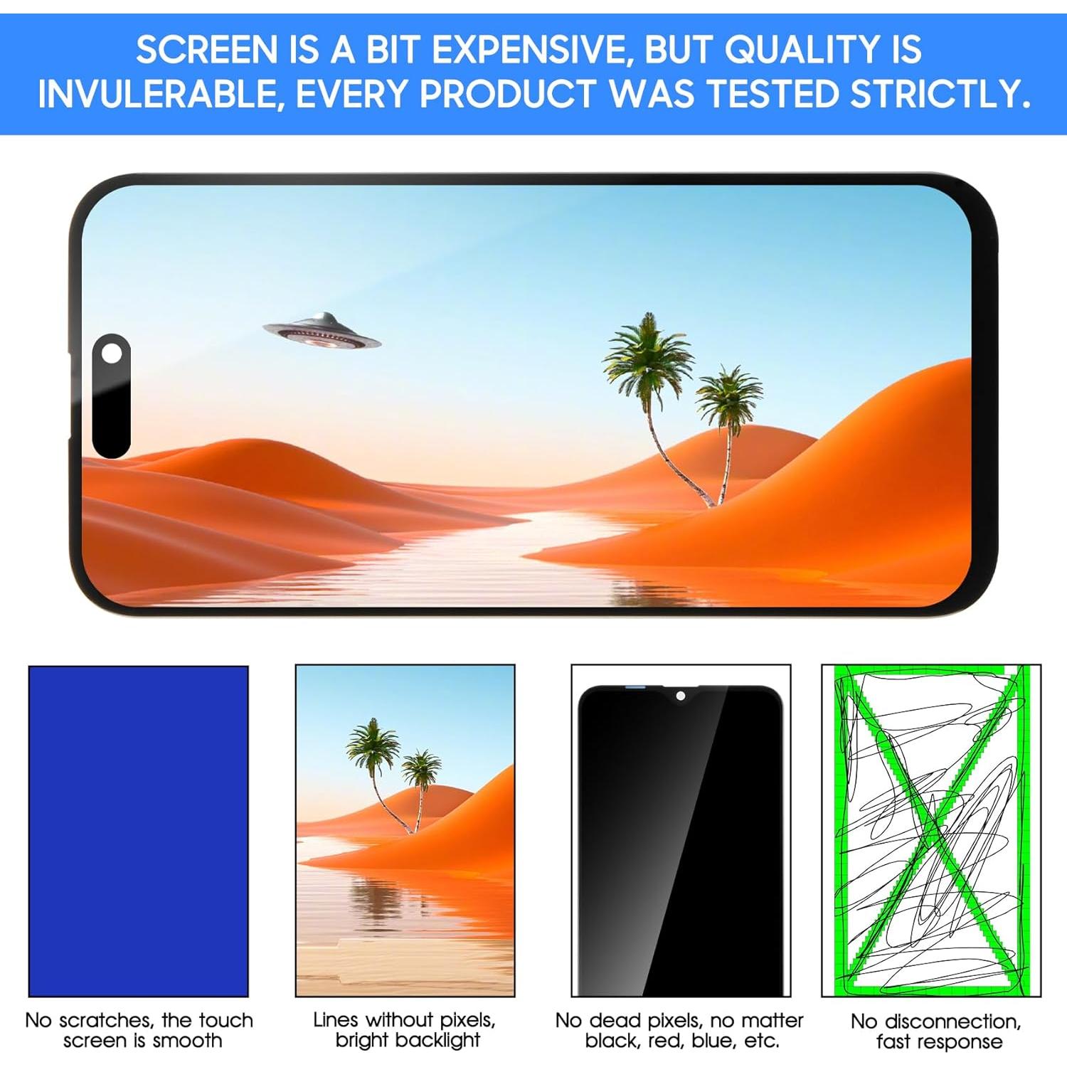 Pantalla LCD OLED A-MIND para iPhone 15 Plus 6.7" Reemplazo