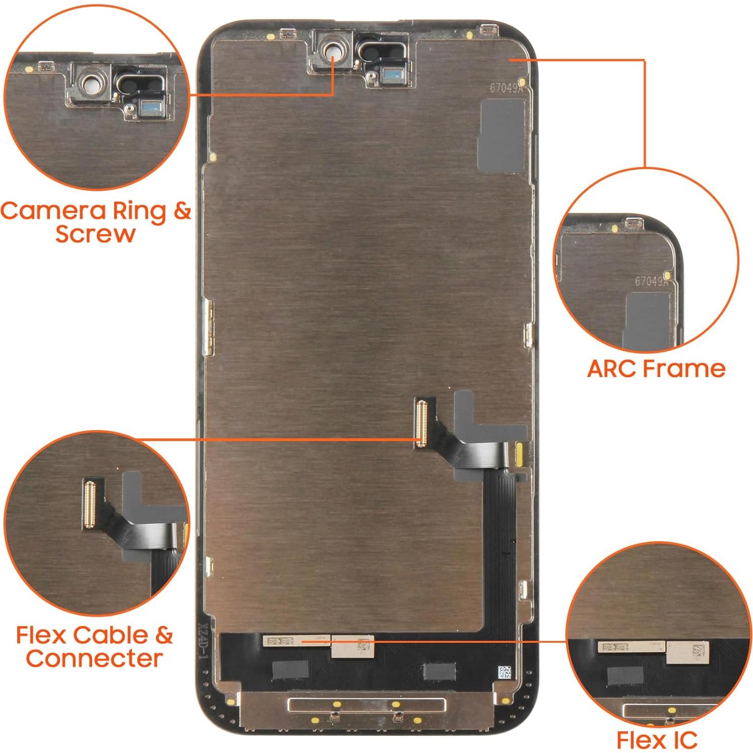 Pantalla LCD OLED A-MIND para iPhone 15 Plus 6.7" Reemplazo