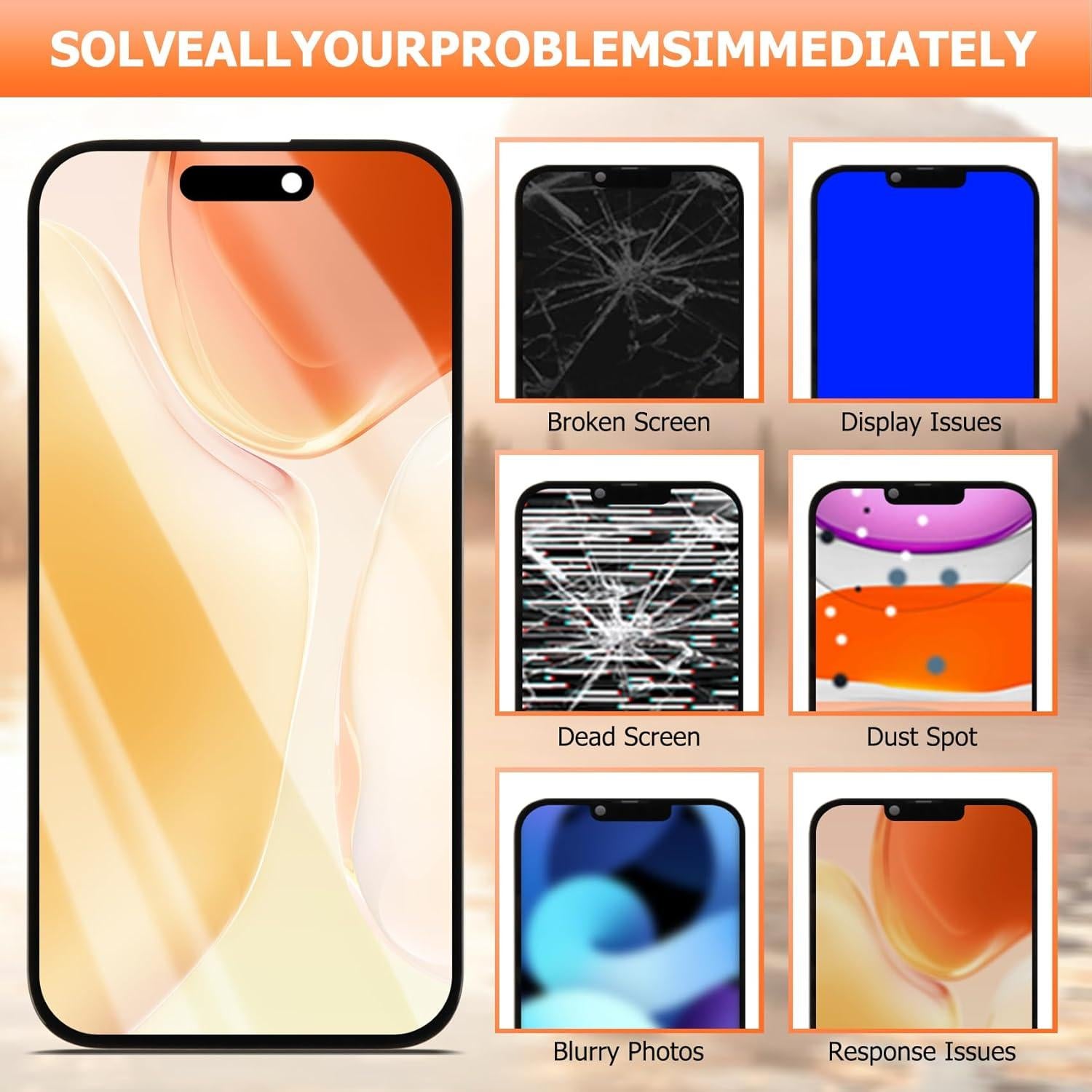 Reemplazo Pantalla Táctil LCD INCELL iPhone 14 Pro A2890