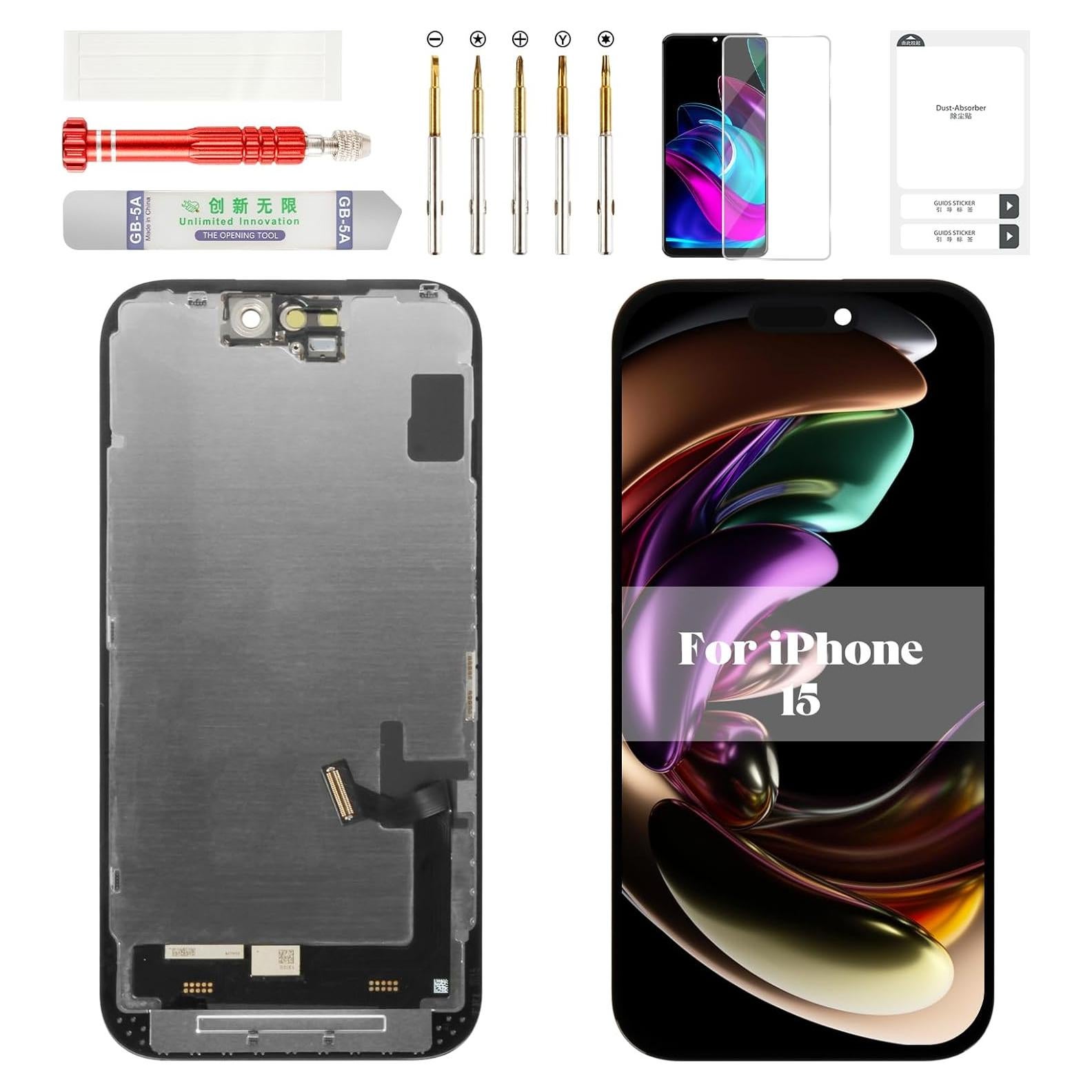 Reemplazo Pantalla TFT iPhone 15 Negro A3090 A2846 A3089 A3092