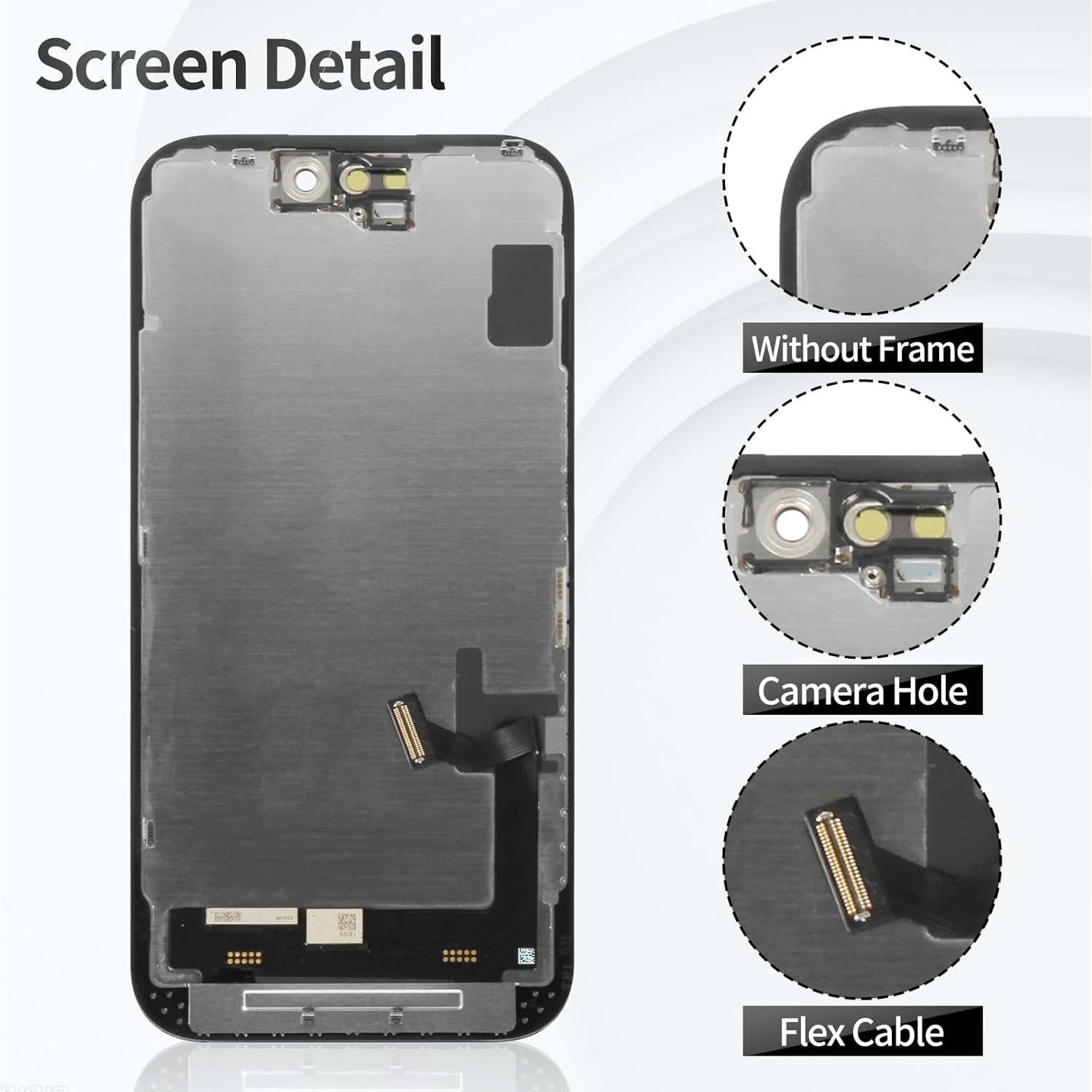 Reemplazo Pantalla TFT iPhone 15 Negro A3090 A2846 A3089 A3092