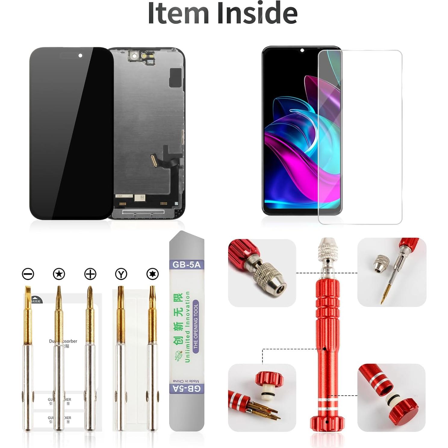 Reemplazo Pantalla TFT iPhone 15 Negro A3090 A2846 A3089 A3092