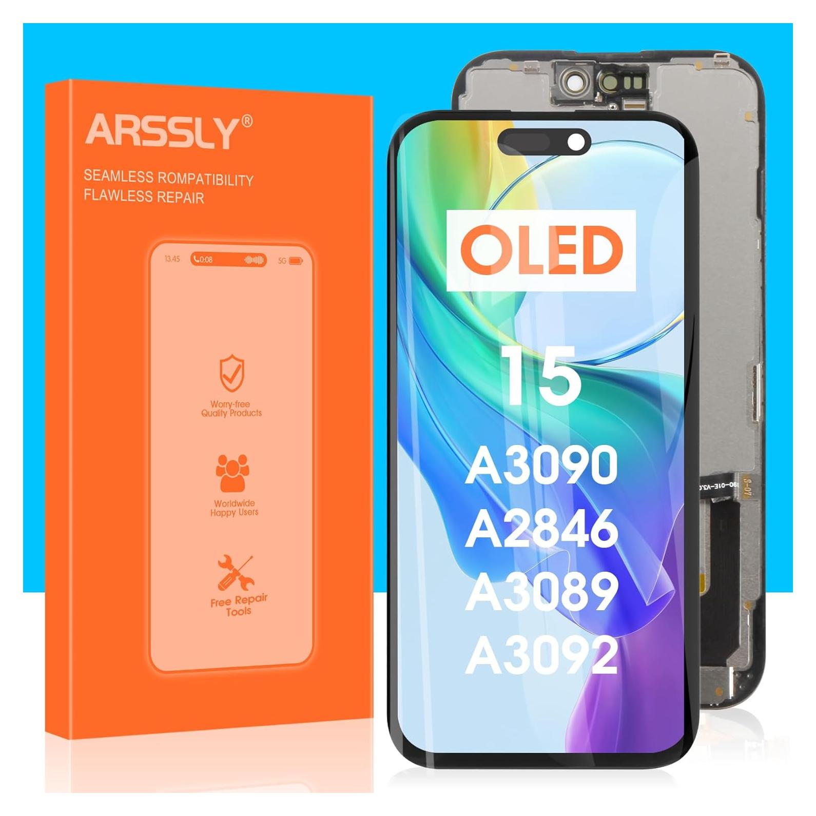 Reemplazo Pantalla LCD Táctil iPhone 15 ARSSLY - Negro