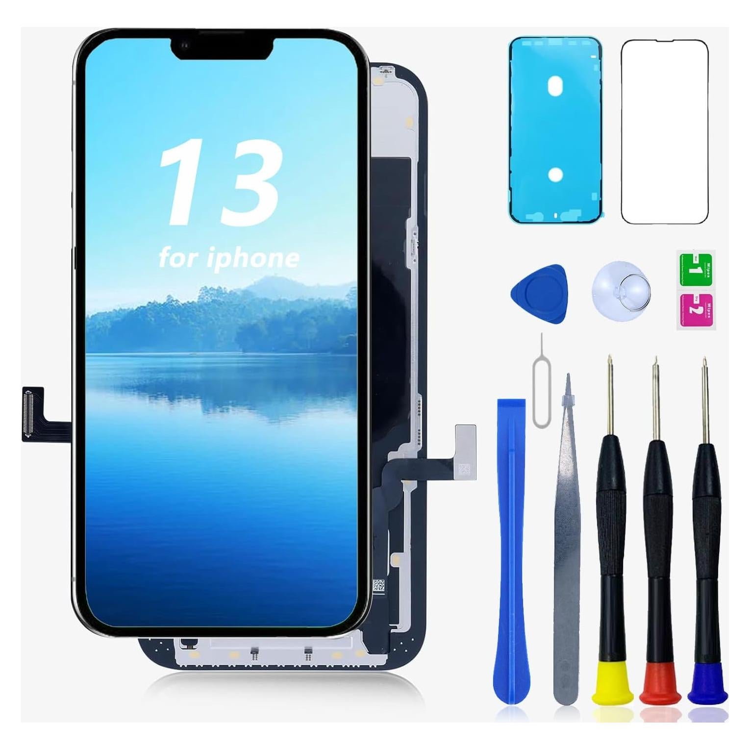 LCD Reemplazo Pantalla Táctil iPhone 13 6.1" YND Kit Herramientas