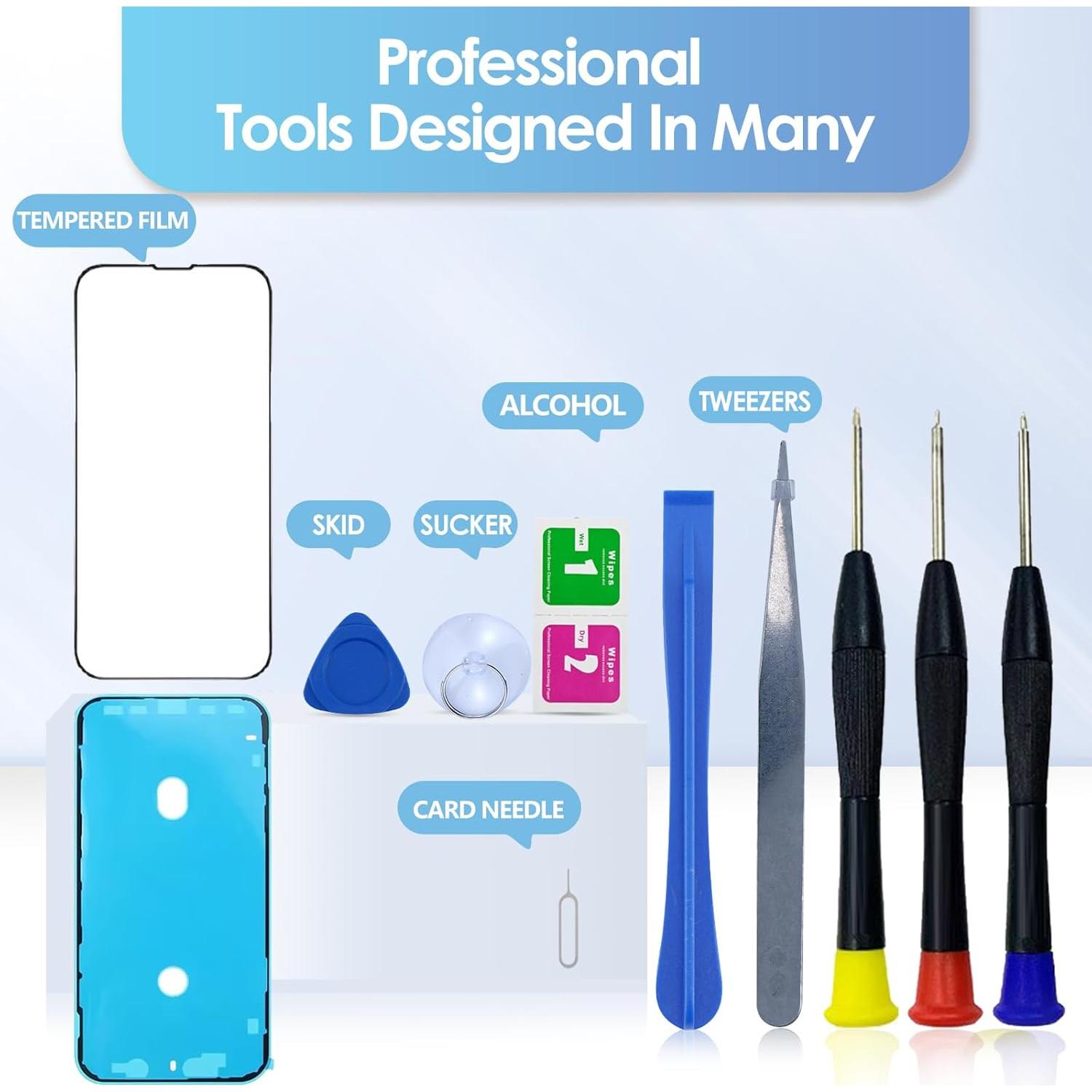 LCD Reemplazo Pantalla Táctil iPhone 13 6.1" YND Kit Herramientas