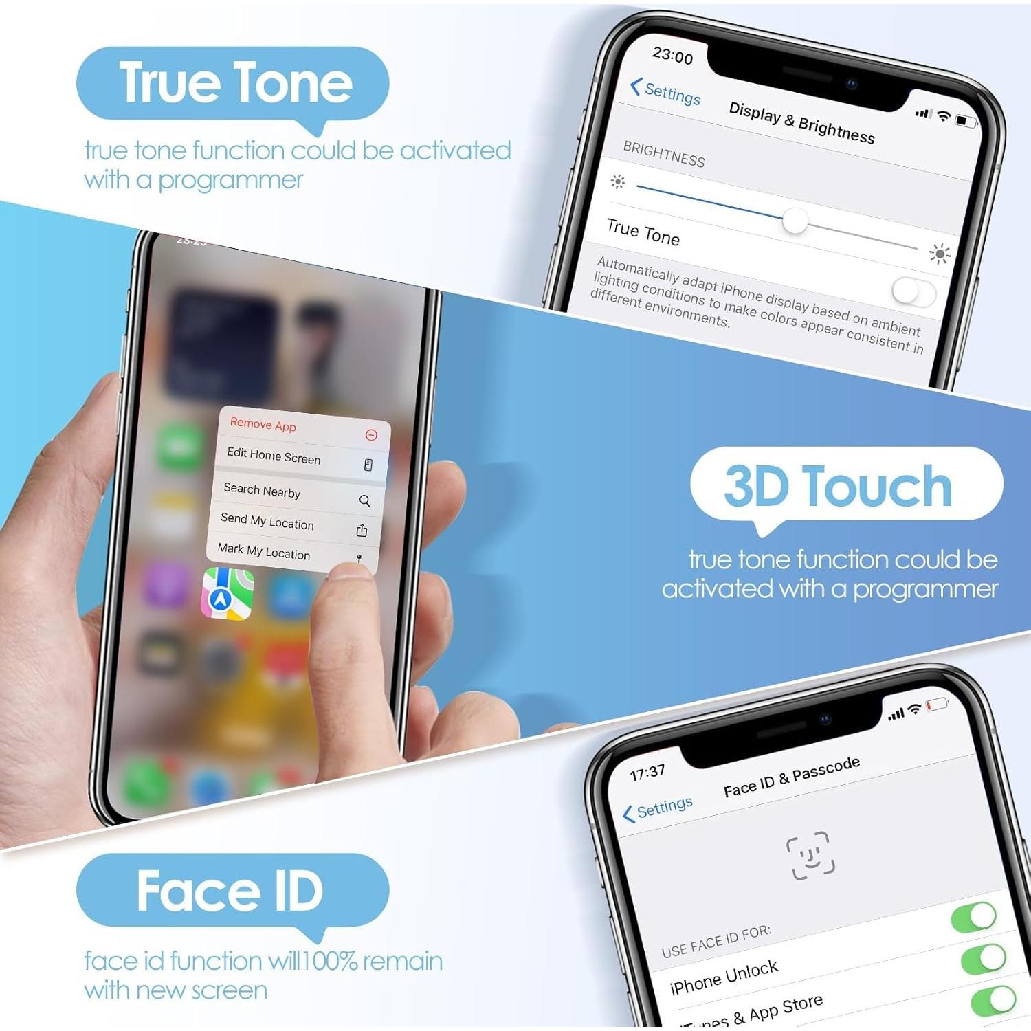 LCD Reemplazo Pantalla Táctil iPhone 13 6.1" YND Kit Herramientas