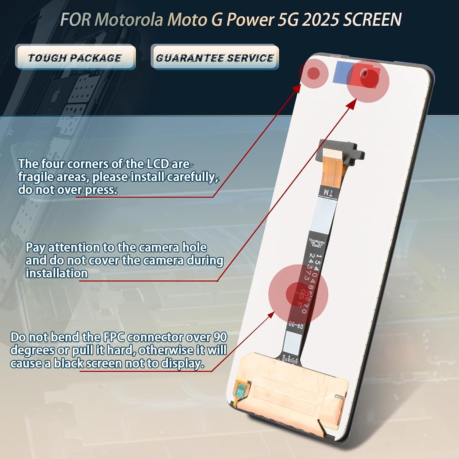 Reemplazo Pantalla LCD Táctil para Motorola Moto G Power 5G 2025