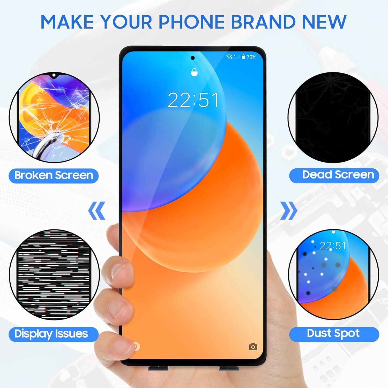 Reemplazo Pantalla TFT Motorola Moto Edge+ 5G UW 2022 Negro