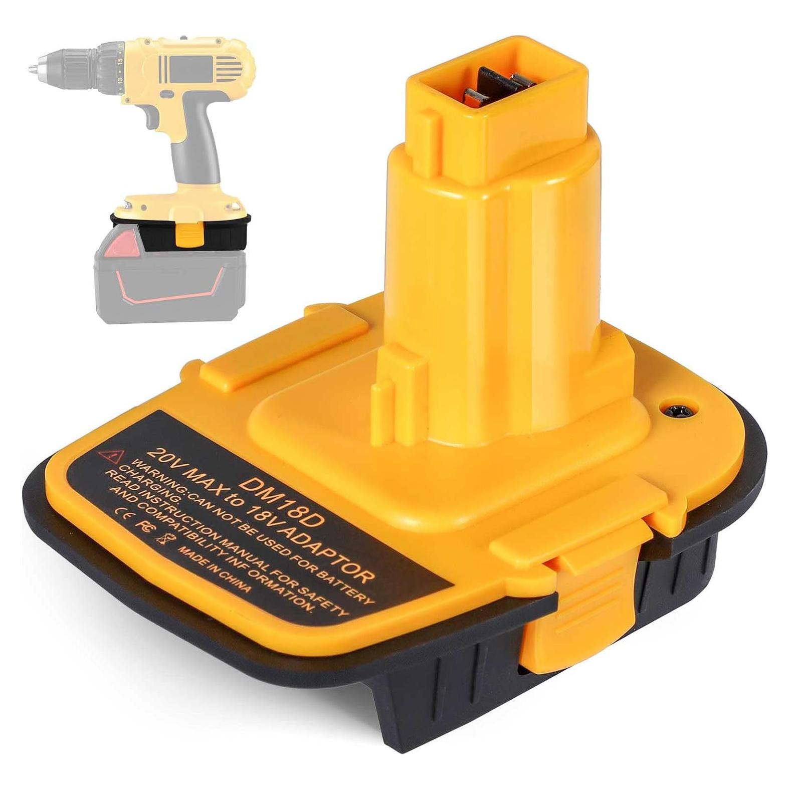 Adaptador de Batería DM18D Dewalt 18V con USB - Fybemax