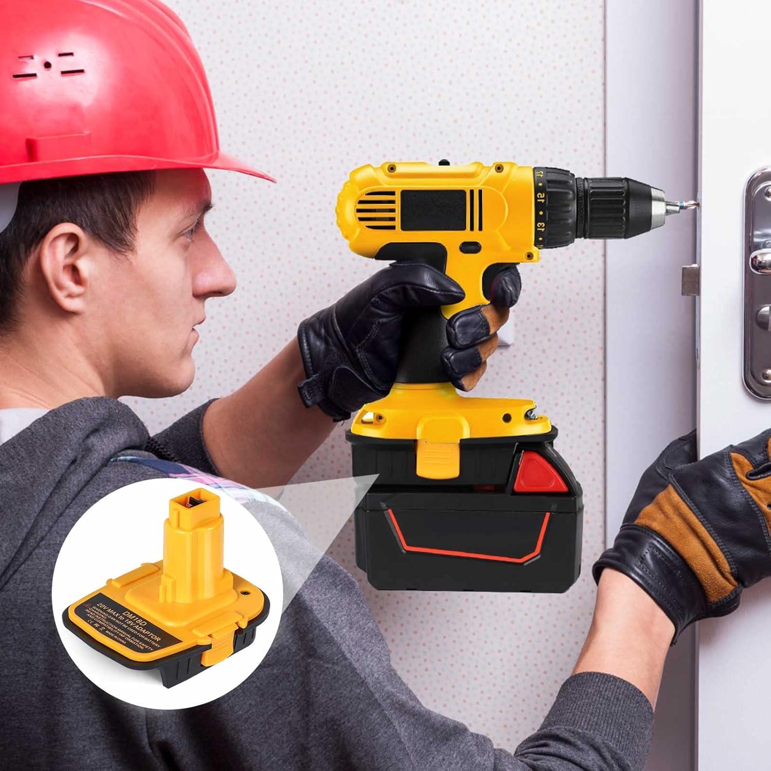 Adaptador de Batería DM18D Dewalt 18V con USB - Fybemax