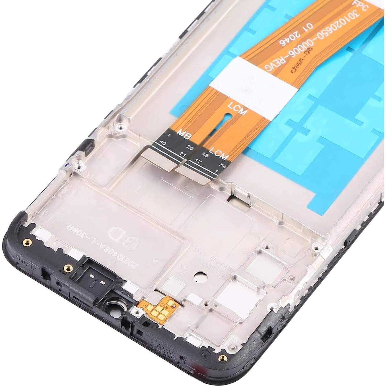 Kit Reemplazo Pantalla Samsung Galaxy A02S con Marco y Herramientas