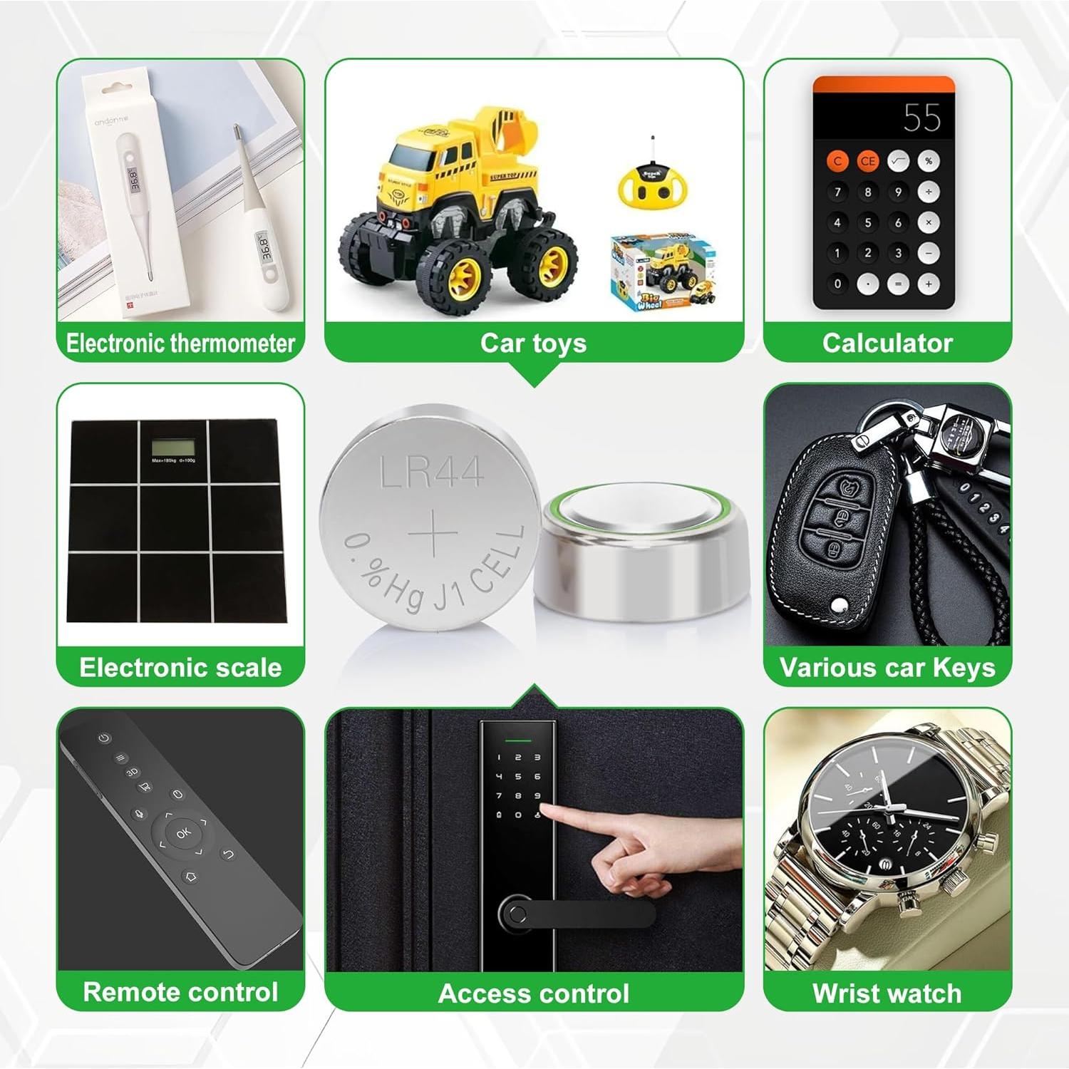 Paquete de 50 Baterías Alcalinas LR44 1.5V Premium Kunying