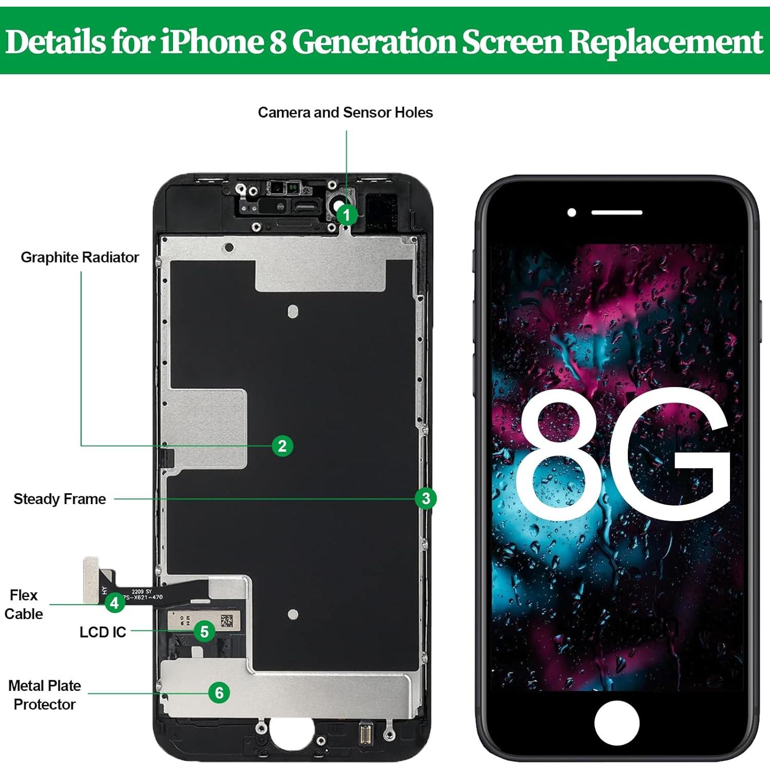 Reemplazo Pantalla LCD iPhone 8 / SE 2020 - Kit Reparación