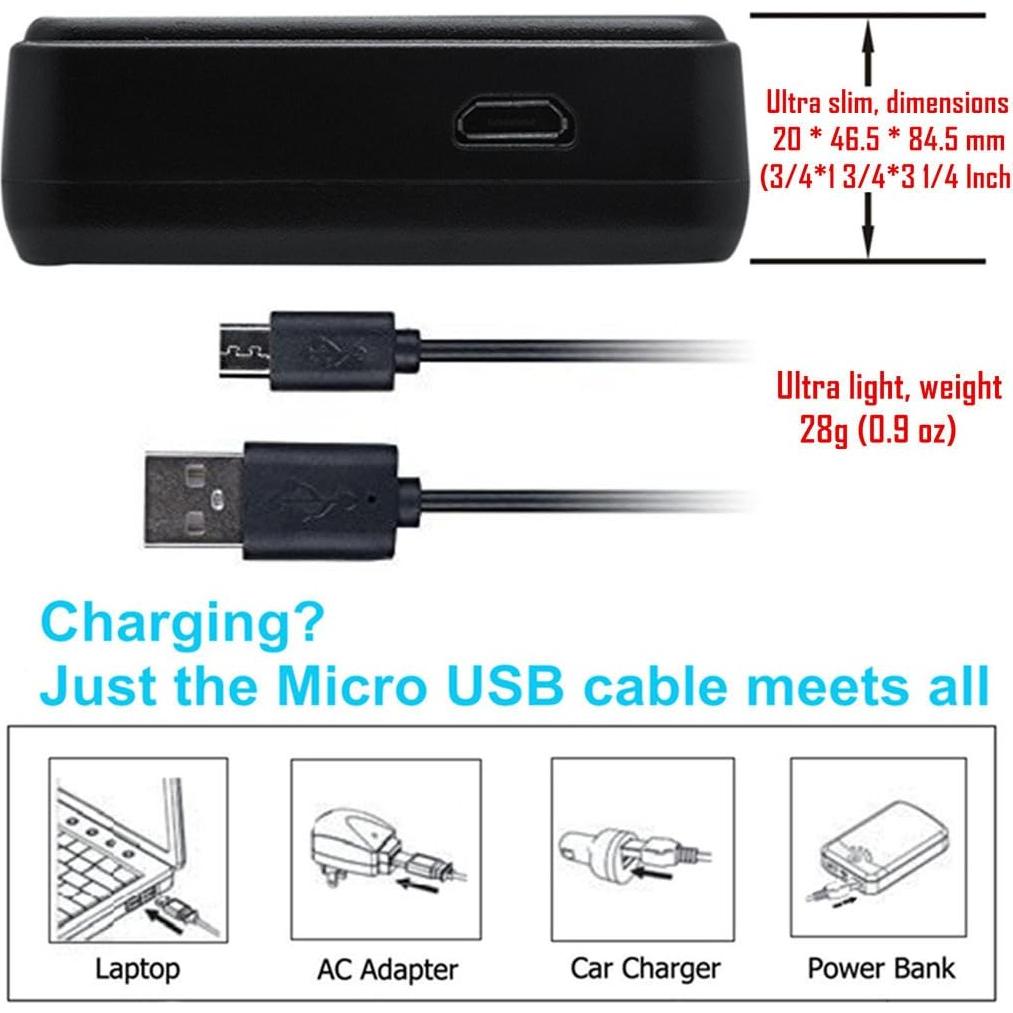 Cargador LCD Slim Kastar para Panasonic DMW-BCH7 y Lumix