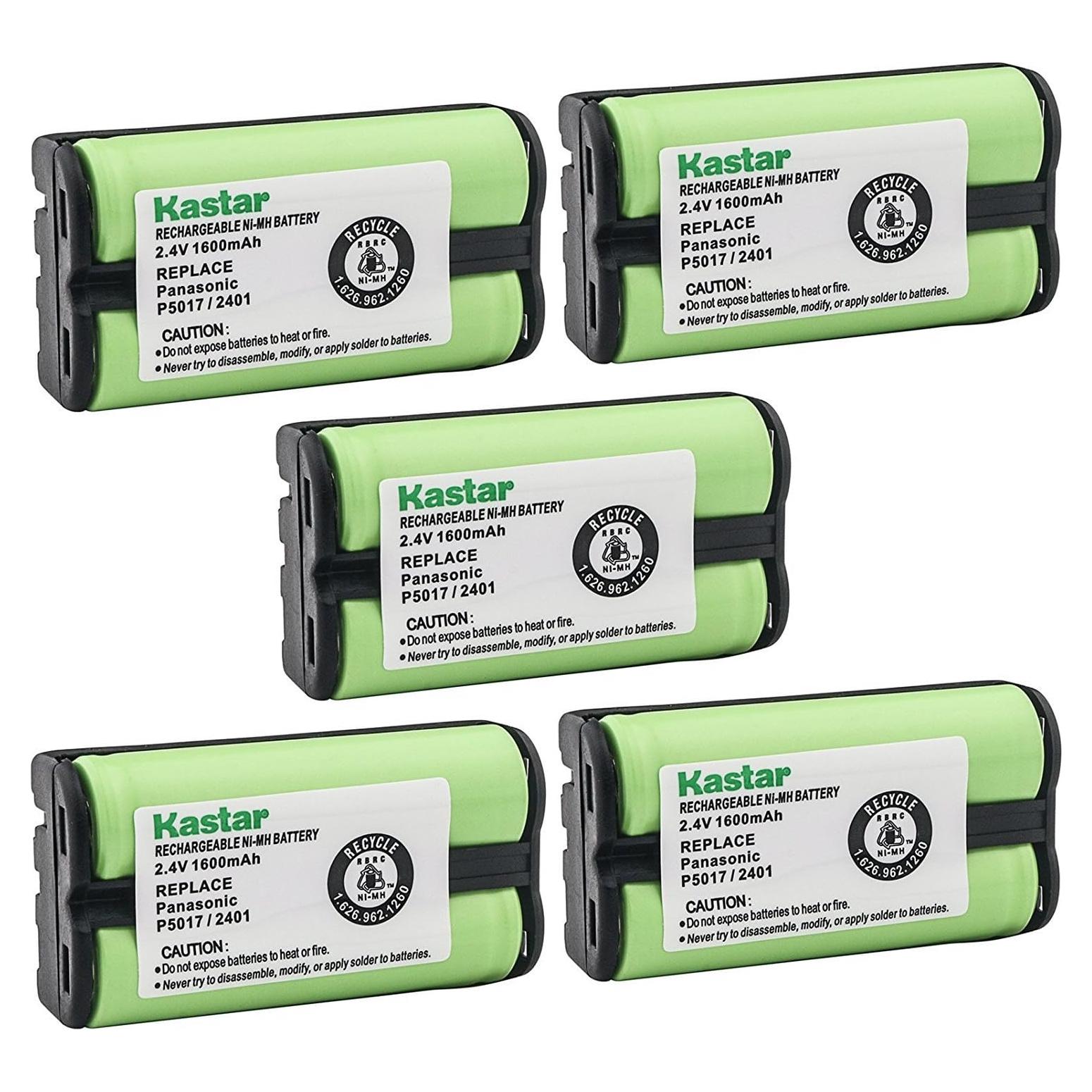Batería Inalámbrica Kastar Ni-MH 2.4V 1600mAh Paquete de 5