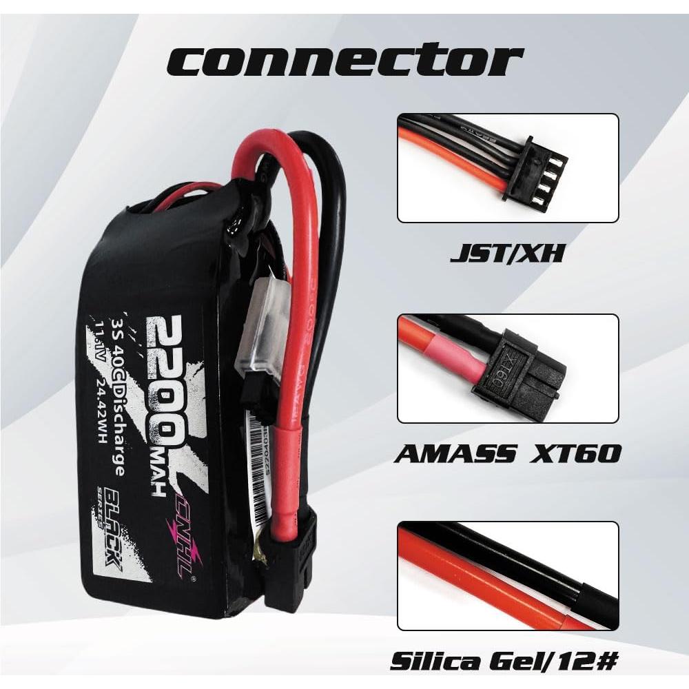Batería Lipo CNHL 2200mAh 3S 40C 11.1V con Conector XT60