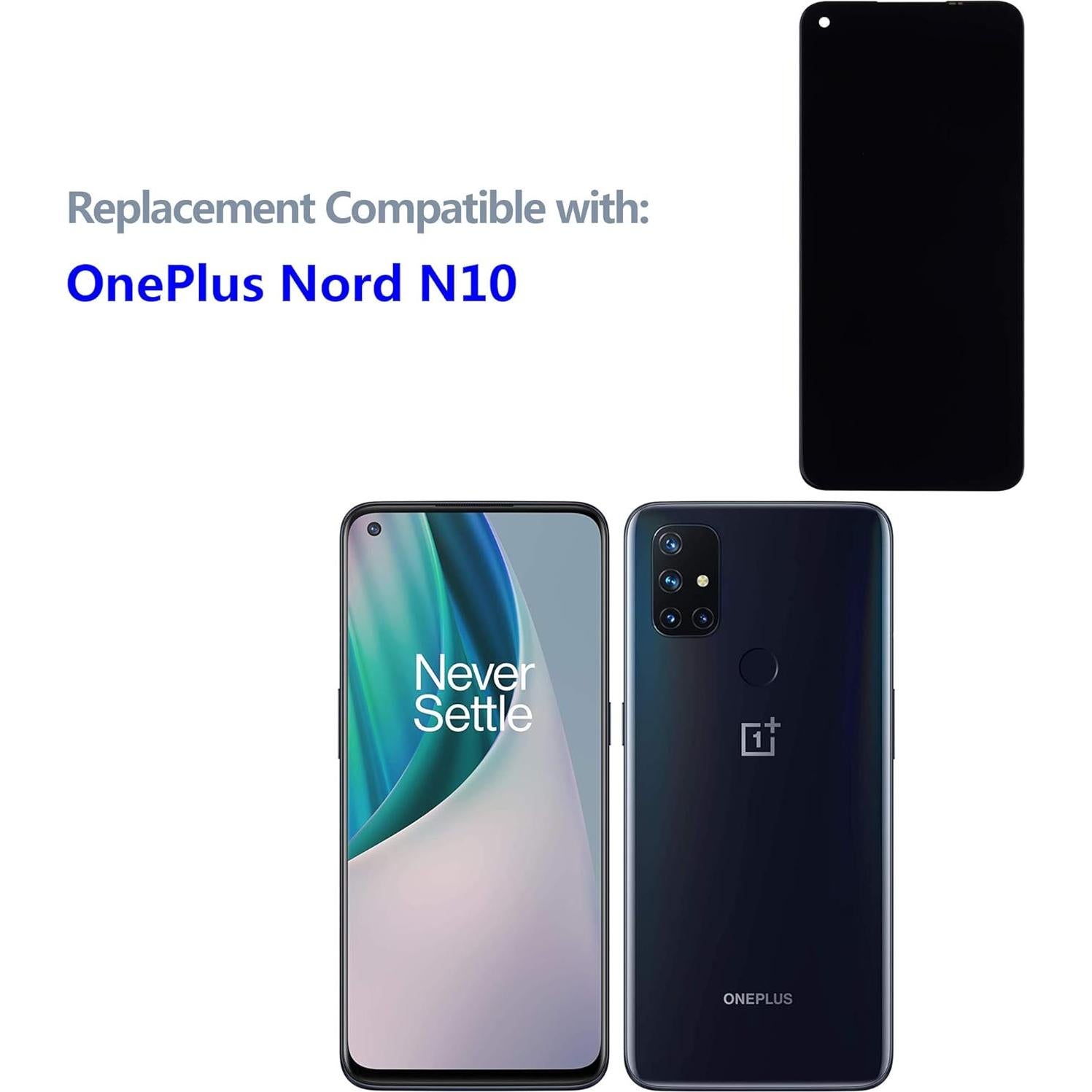 Pantalla LCD Táctil Compatible OnePlus Nord N10 5G 16.5 cm Negro