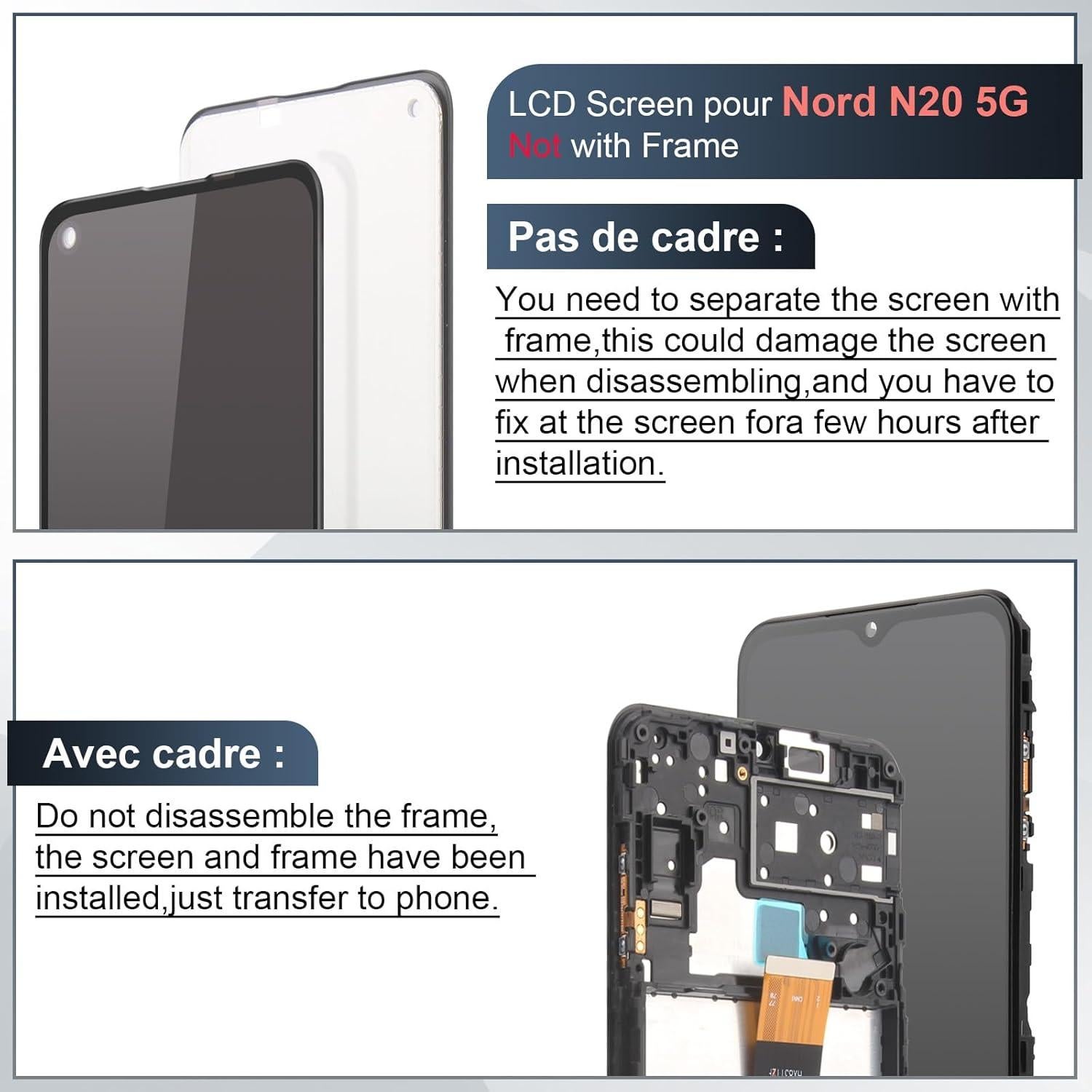 Reemplazo Pantalla LCD OnePlus Nord N20 5G GN2200 CPH2459