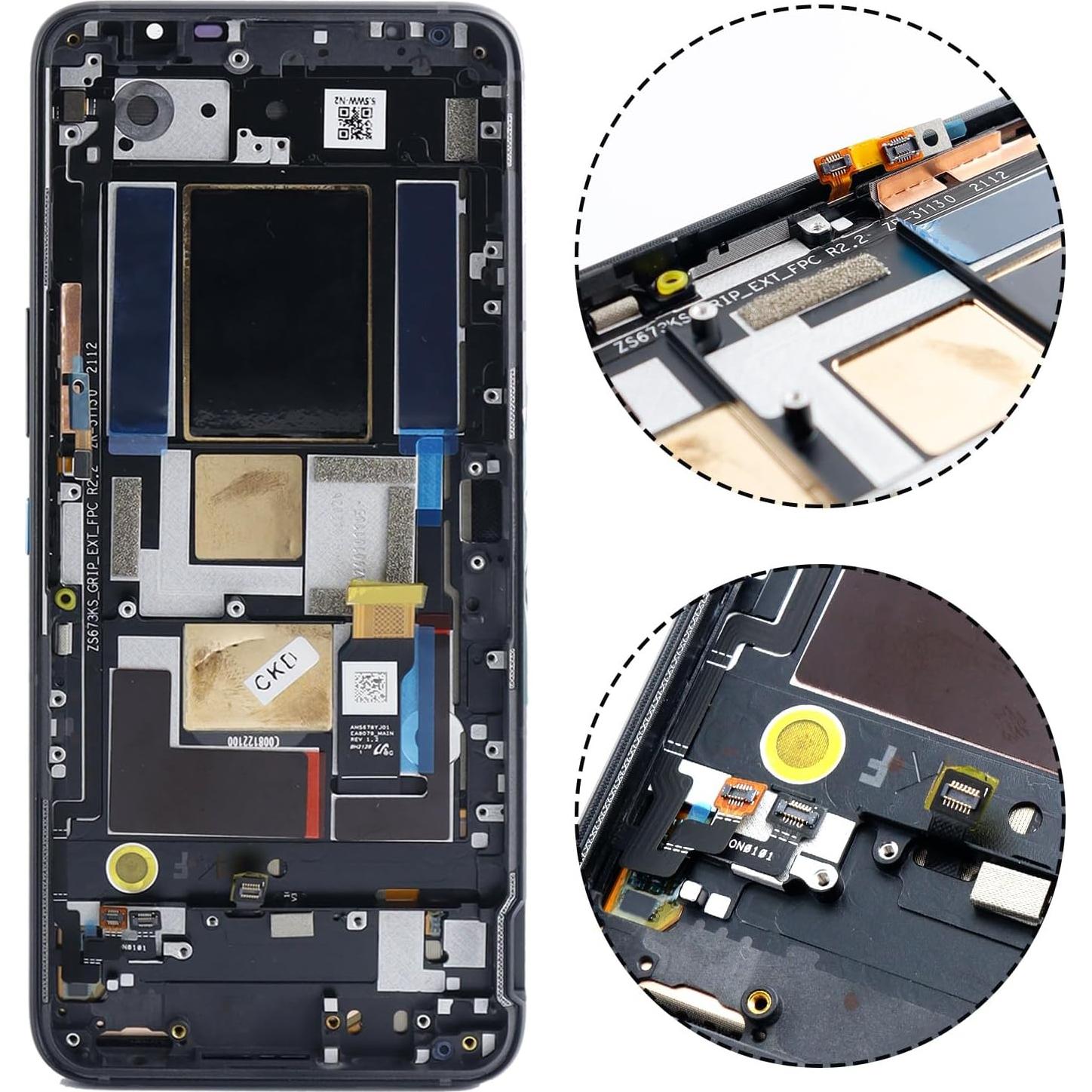 Pantalla Táctil Reemplazo para ASUS ROG Phone 5/5S/5 Pro Negra