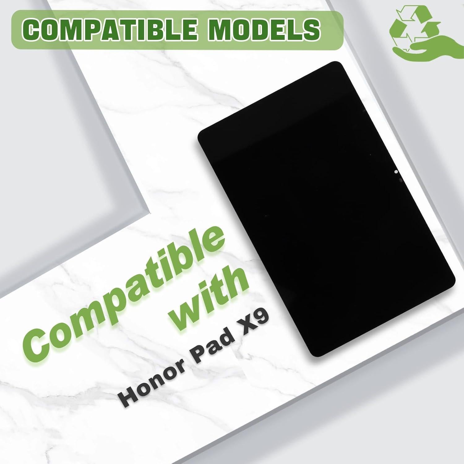 Reemplazo Pantalla Táctil LCD Honor Pad X9 Negro con Herramientas