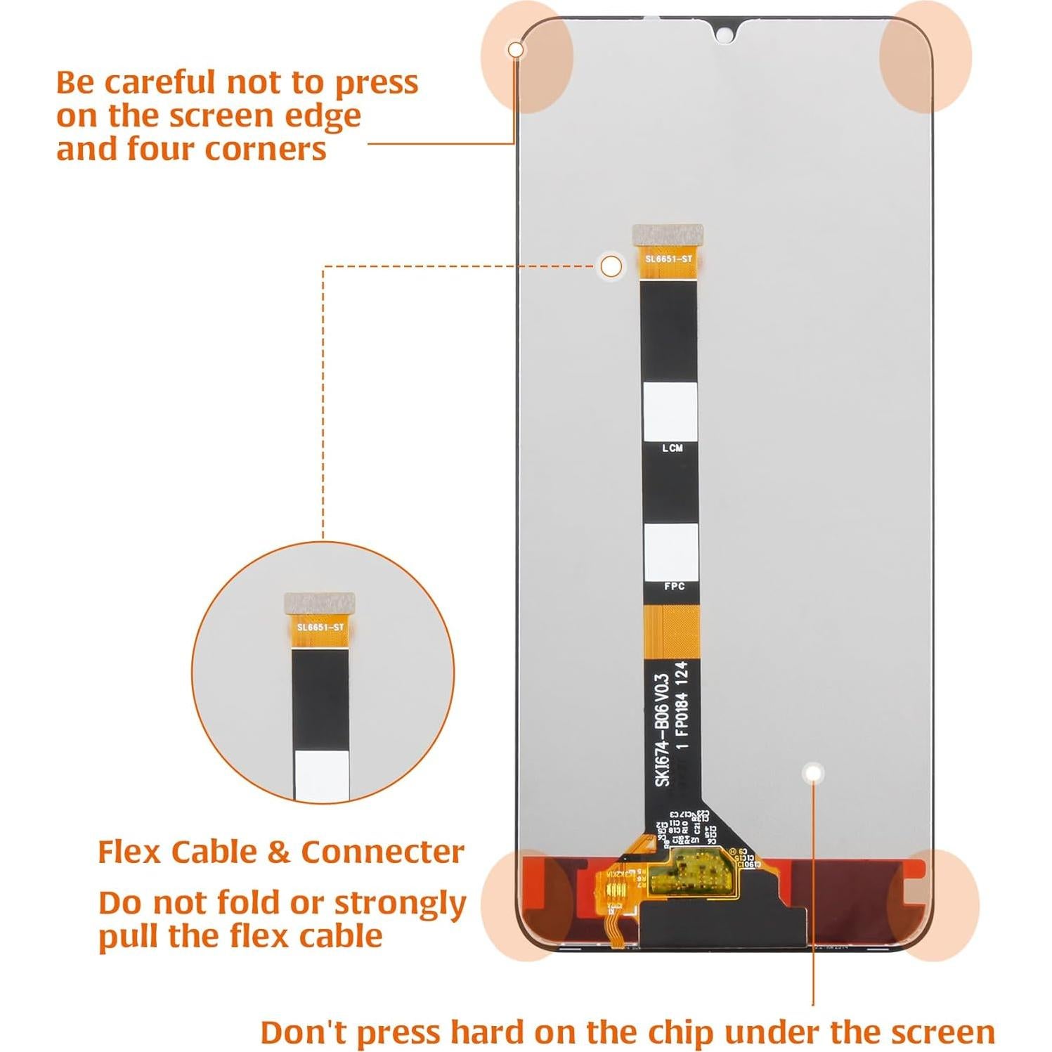 Reemplazo Pantalla A-MIND para Realme Note 50 6.74" LCD
