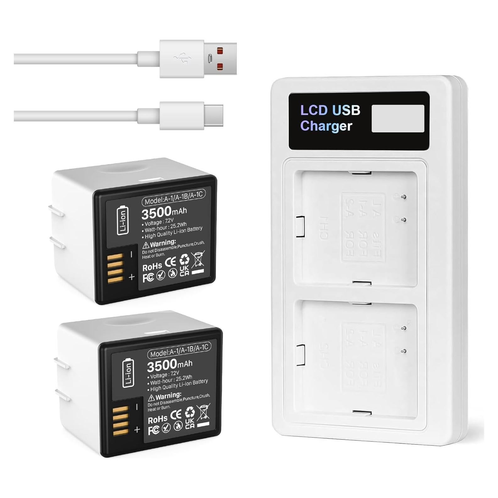 Batería Recargable Wavypo 3500mAh 2-Pack para Arlo Pro