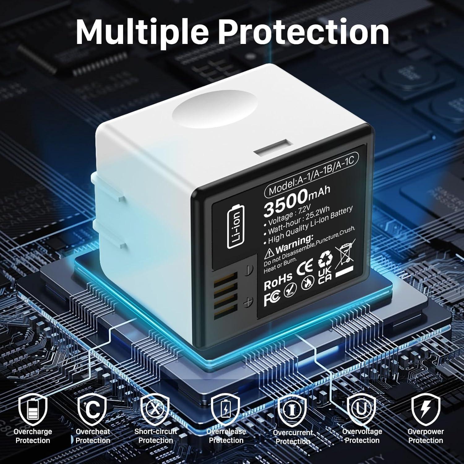 Batería Recargable Wavypo 3500mAh 2-Pack para Arlo Pro