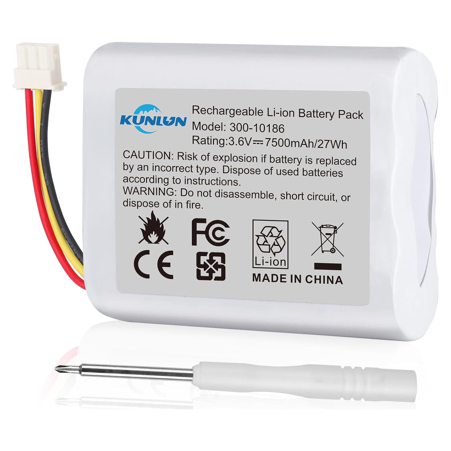 Batería KUNLUN 300-10186 3.6V 7500mAh para Panel ADT