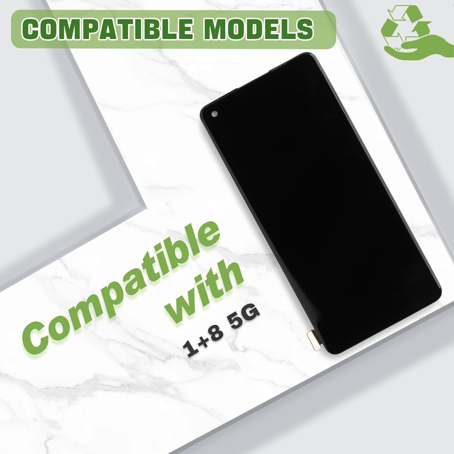 Reemplazo Pantalla LCD TFT Oneplus 8 5G Negro con Herramientas