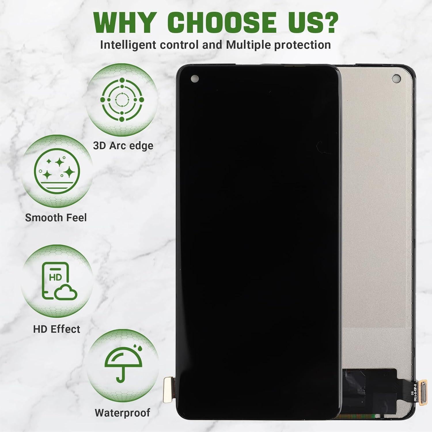 Reemplazo Pantalla LCD TFT Oneplus 8 5G Negro con Herramientas