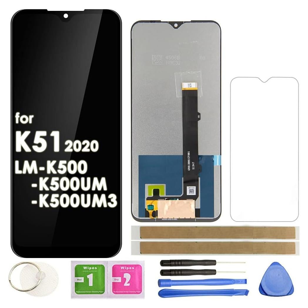 Reemplazo Pantalla LCD Táctil Digitizer Negro para LG K51 K500 6.5"