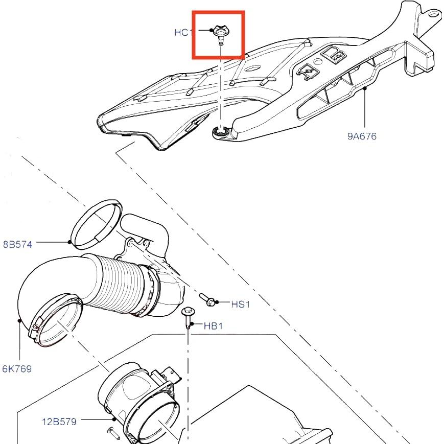 25 Clips de Retención de Panel Lateral Rexka para Land Rover