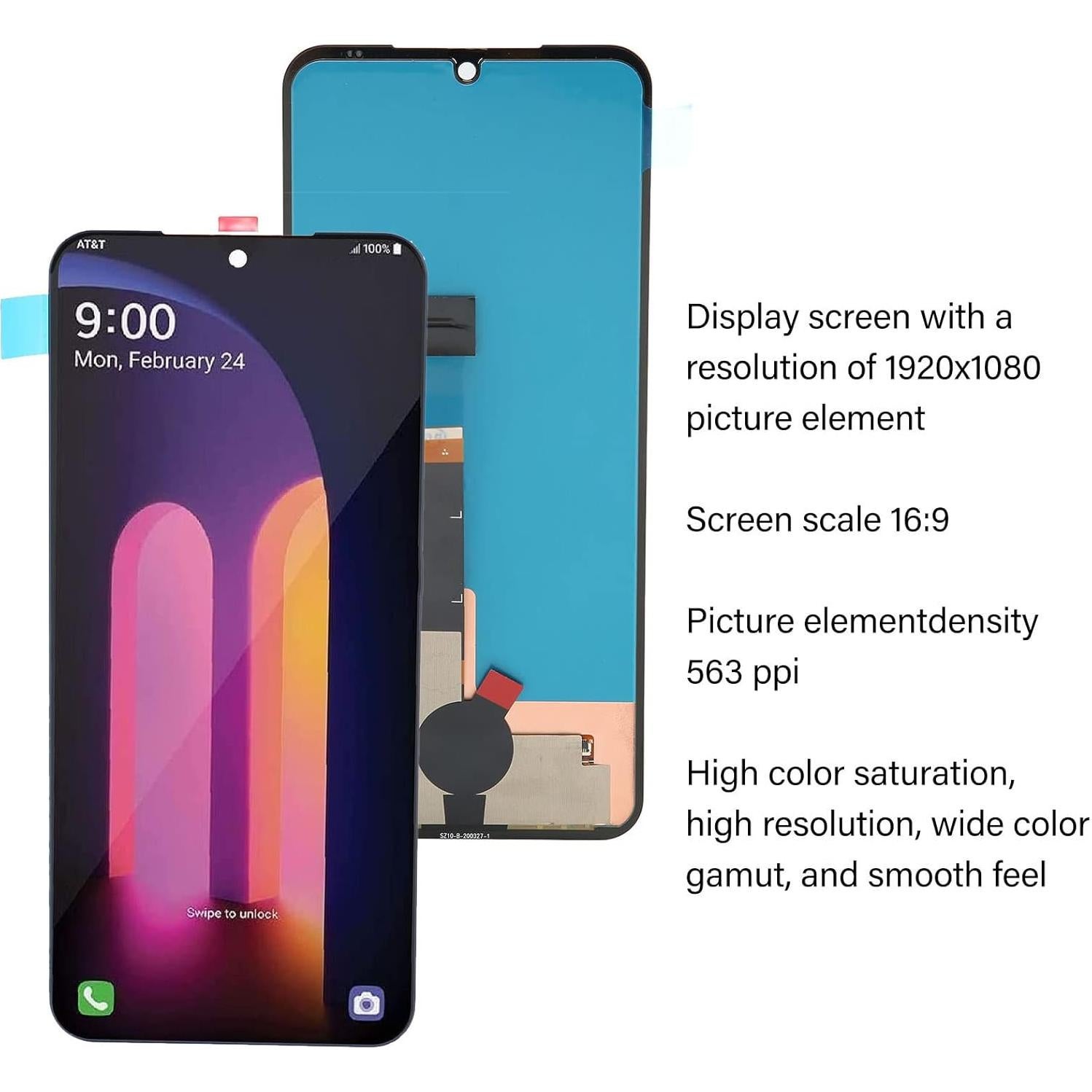 Pantalla LCD 6.8" para V60 ThinQ 5G Yoidesu - Reemplazo