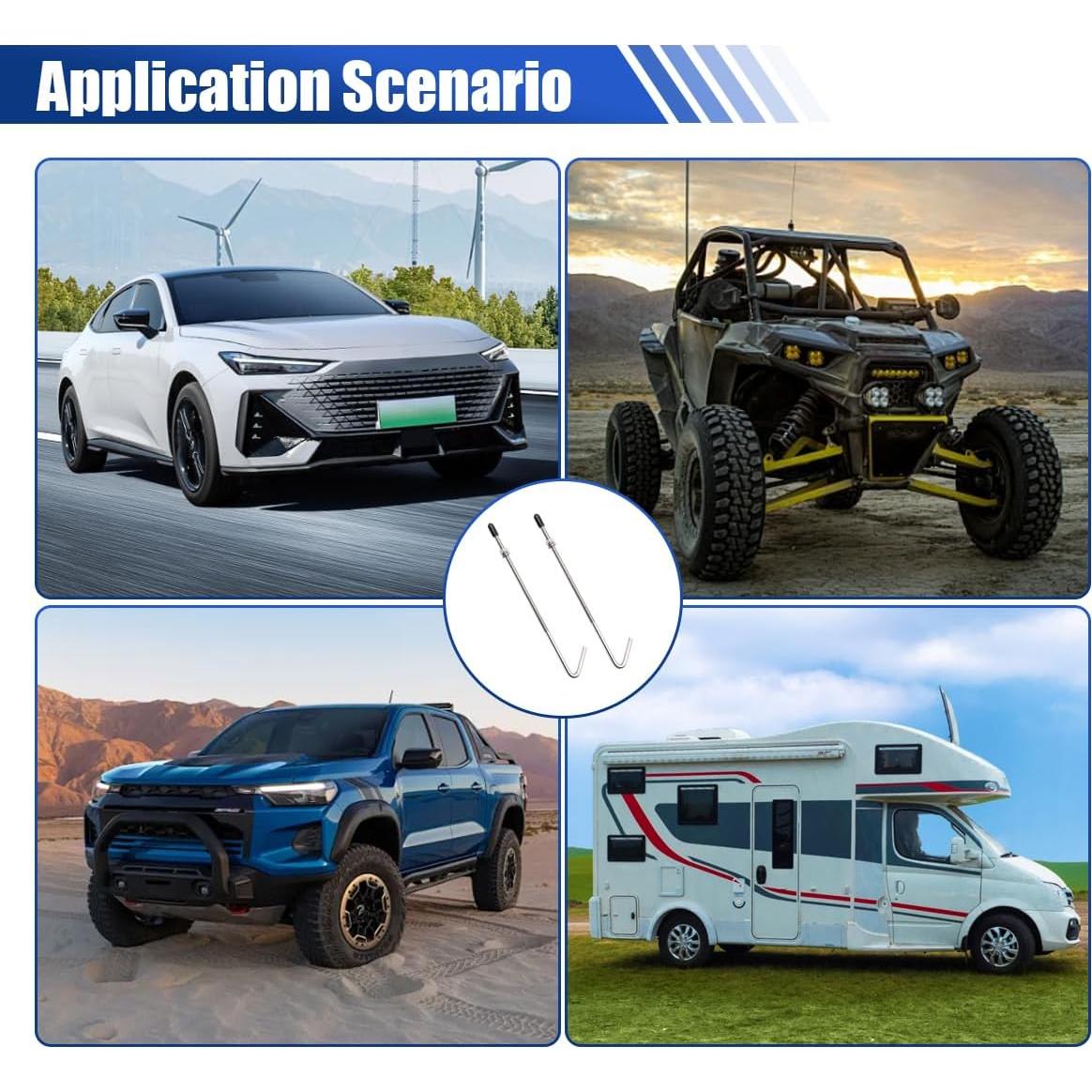 Tornillos de Sujeción de Batería J Gancho GLSOWEE 25.4 cm