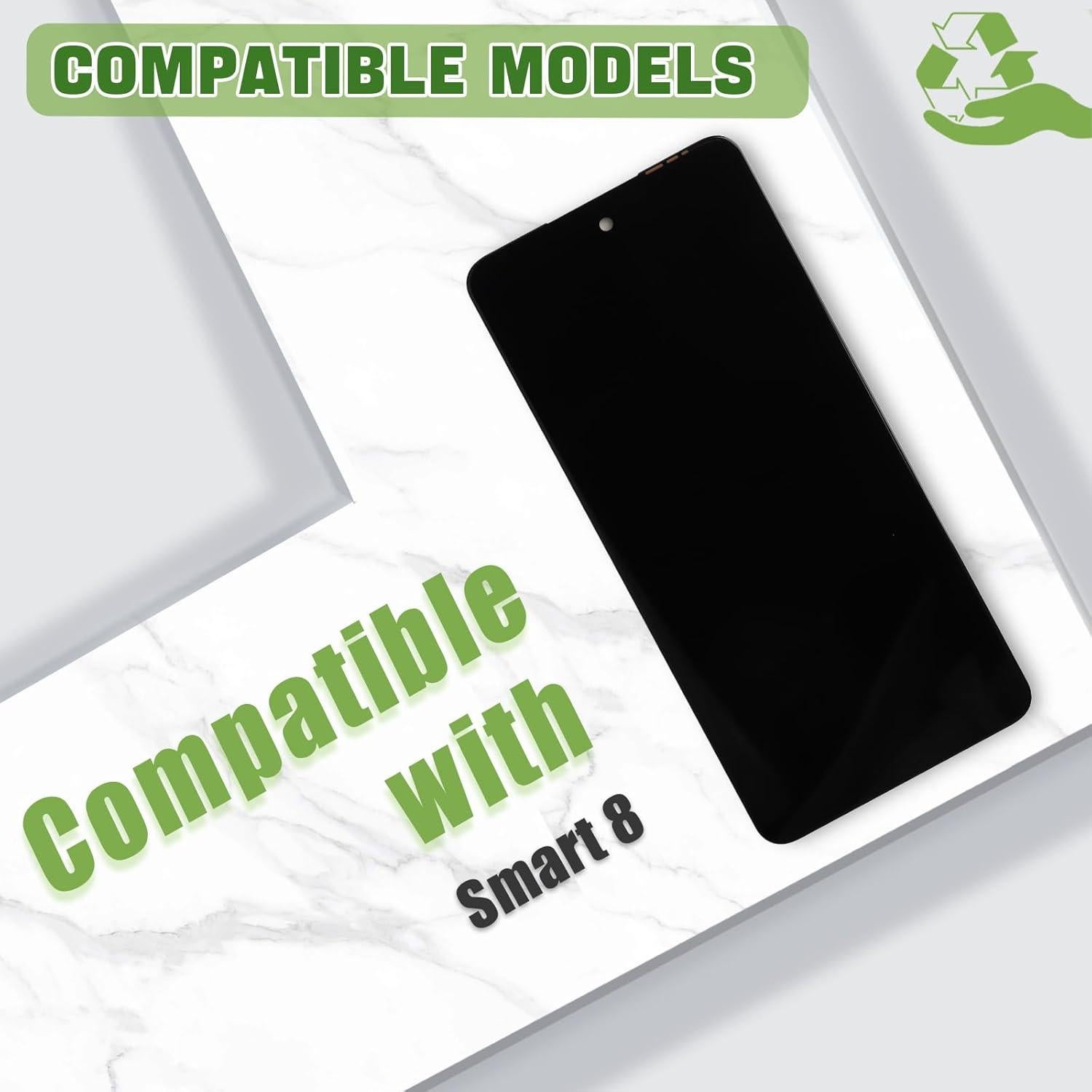 Reemplazo Pantalla LCD Infinix Smart 8 X6525 Negro 16.76 cm