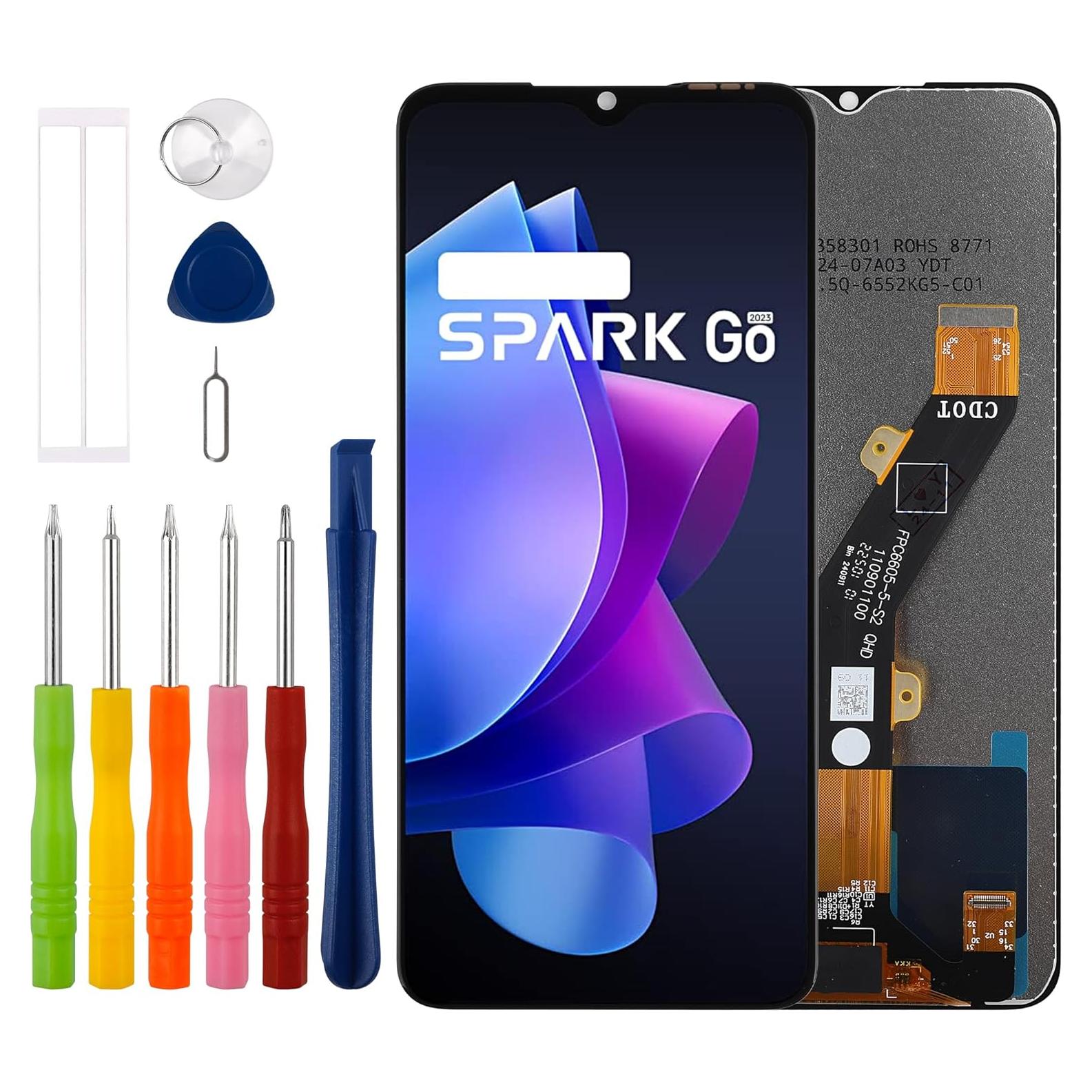 Reemplazo Pantalla LCD Negra Tecno Spark Go 2023 BF7n + Herramientas