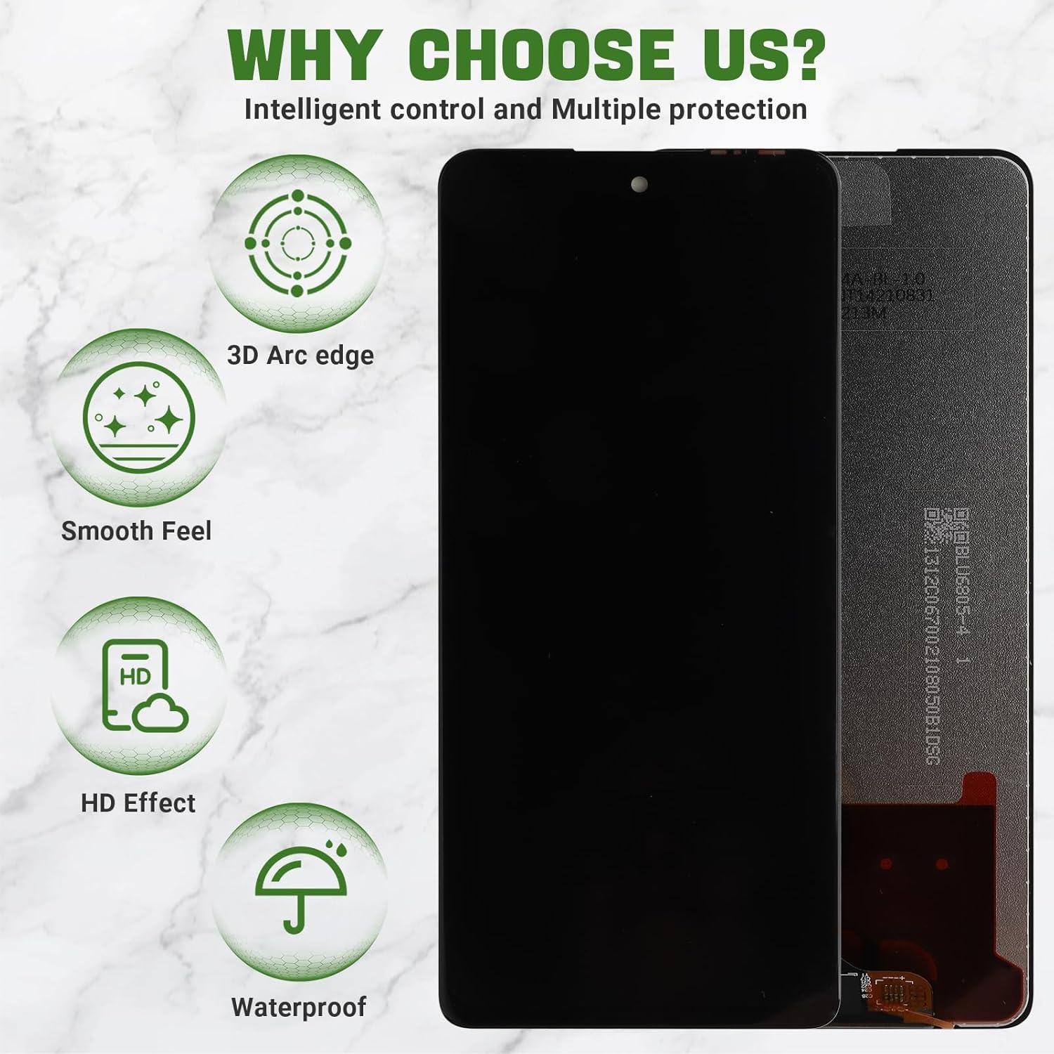 Reemplazo Pantalla LCD Tecno Spark 20 Pro KJ6 Negro