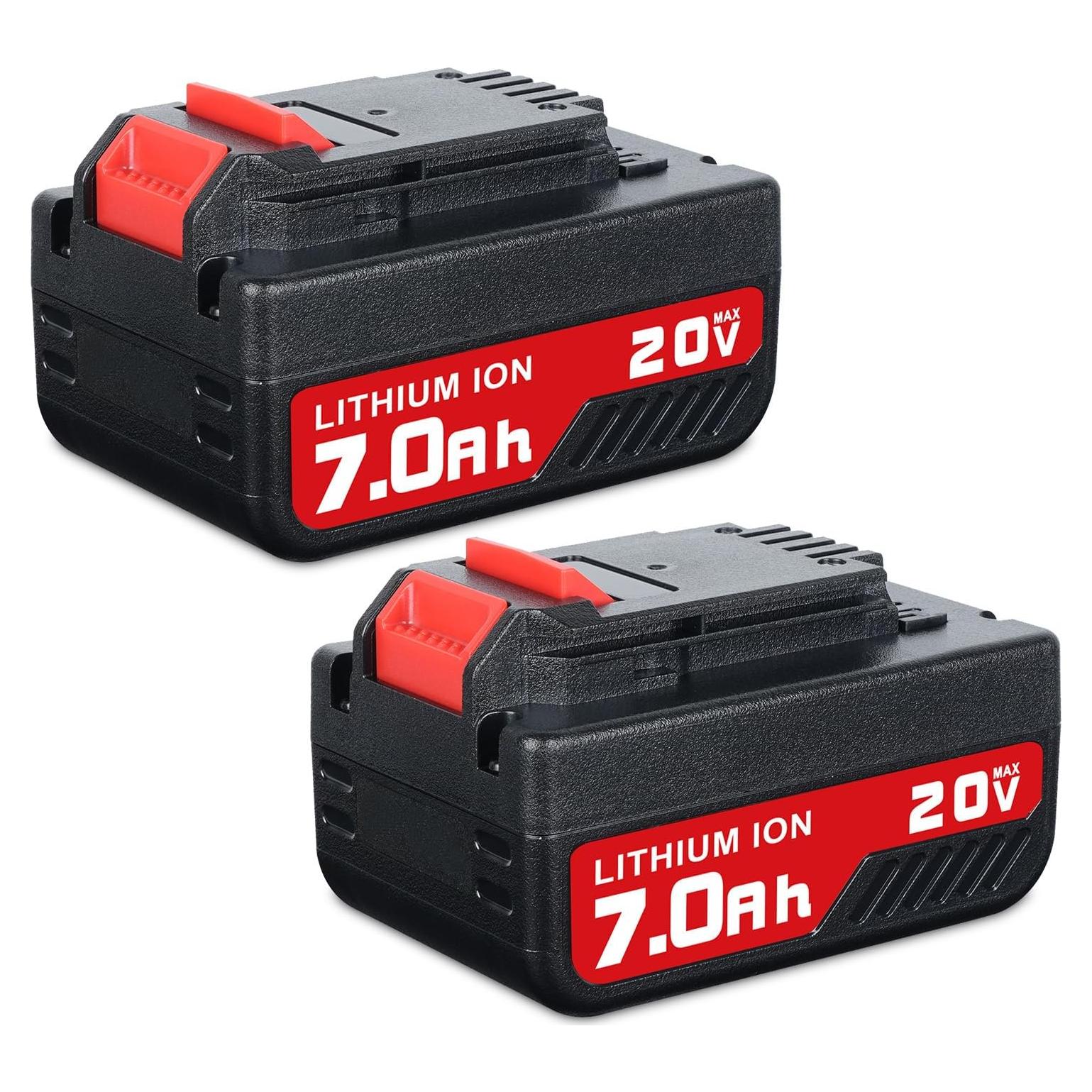 2 Baterías Reemplazo Porter Cable 20V 7.0Ah Litio-ion