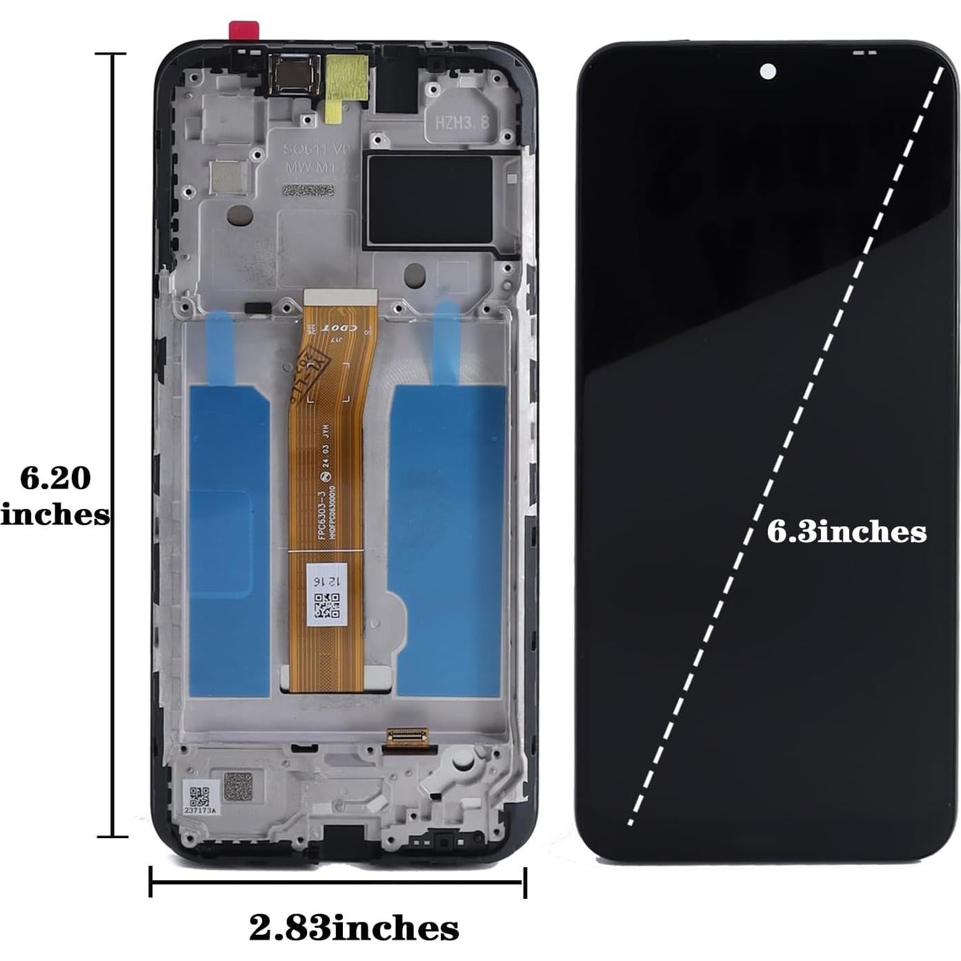 Reemplazo Pantalla LCD Táctil con Marco para Nokia C210 6.3"