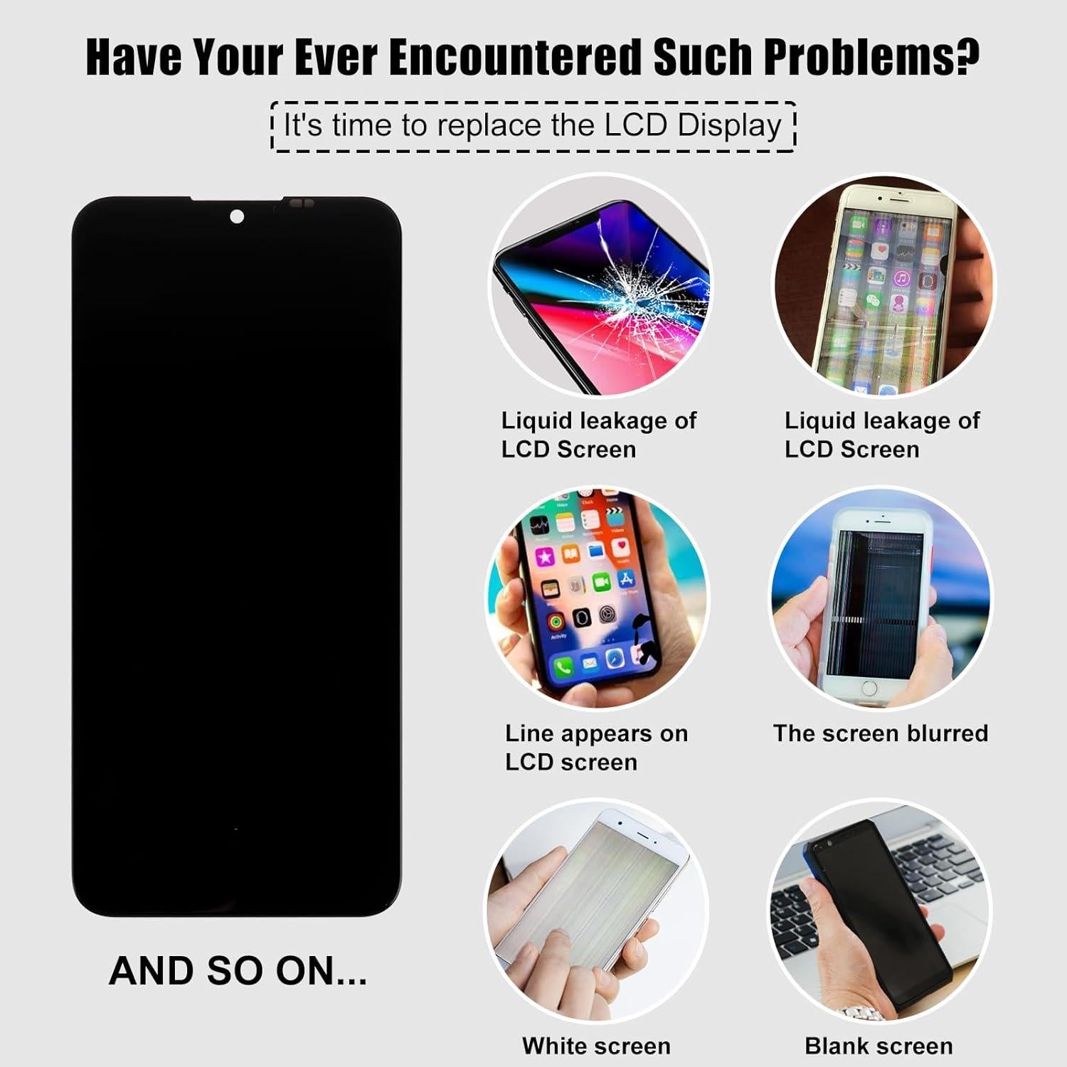 Pantalla LCD Reemplazo Nokia G300 5G + Herramientas 6.52"