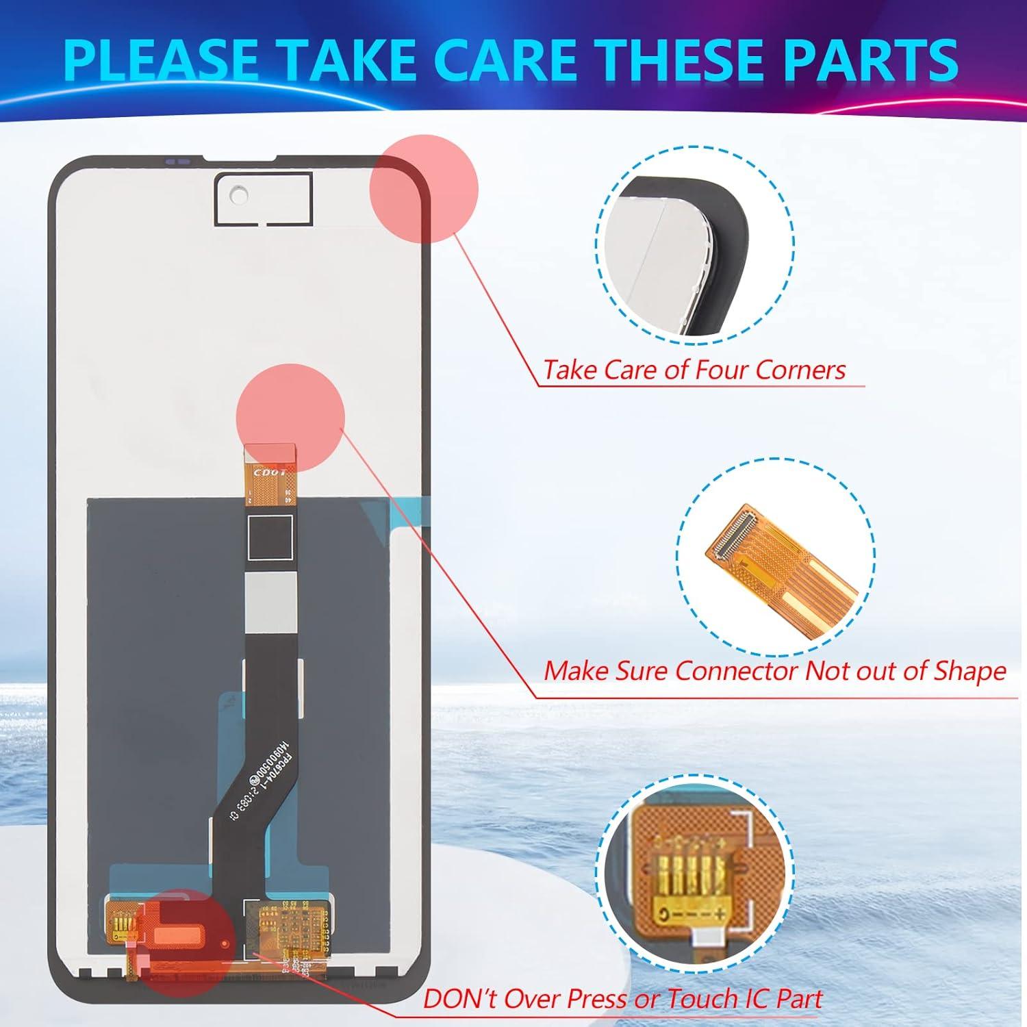 Pantalla LCD Táctil Reemplazo Nokia X100 TA-1399 Negro