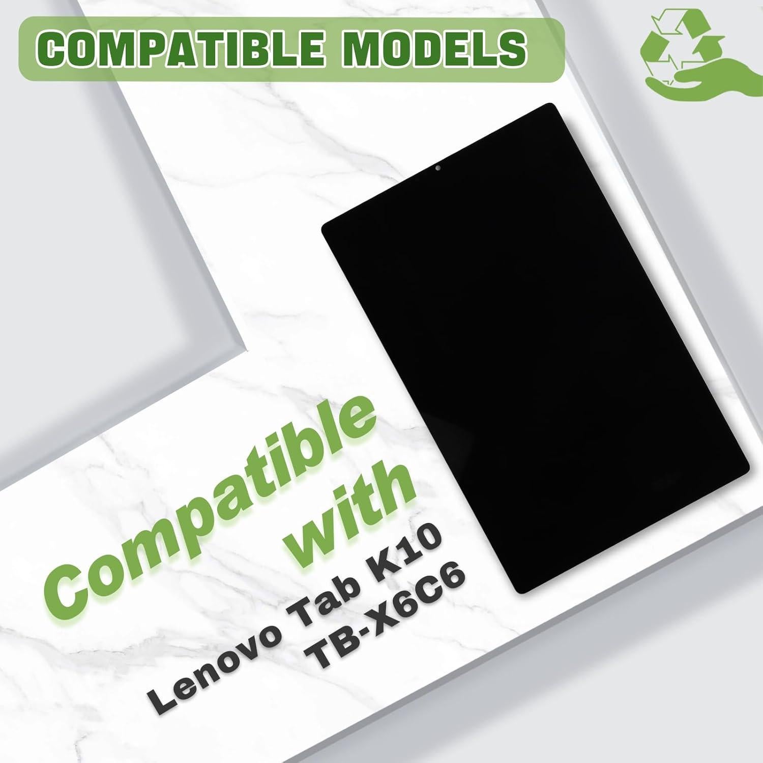 Reemplazo Pantalla LCD Táctil Negro Lenovo Tab K10 10.3"