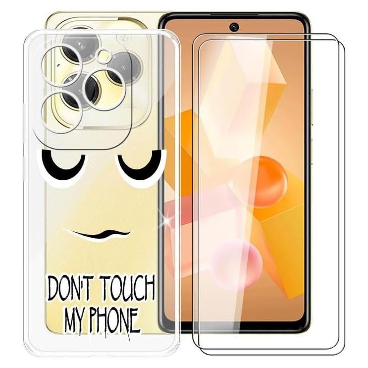 Funda TPU Infinix Hot 40 Pro + 2 Protectores Vidrio Templado